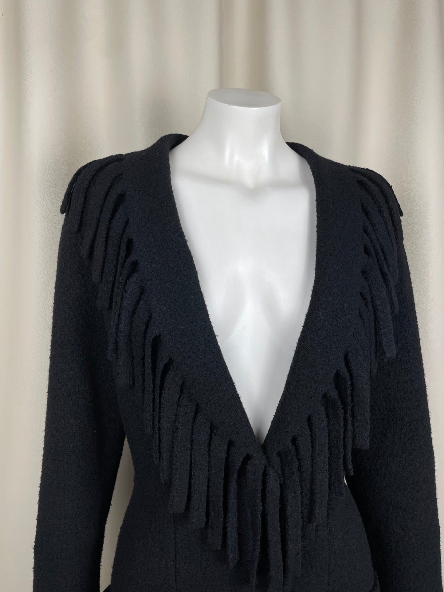 Thierry Mugler Fringes Wool Jacket (L)