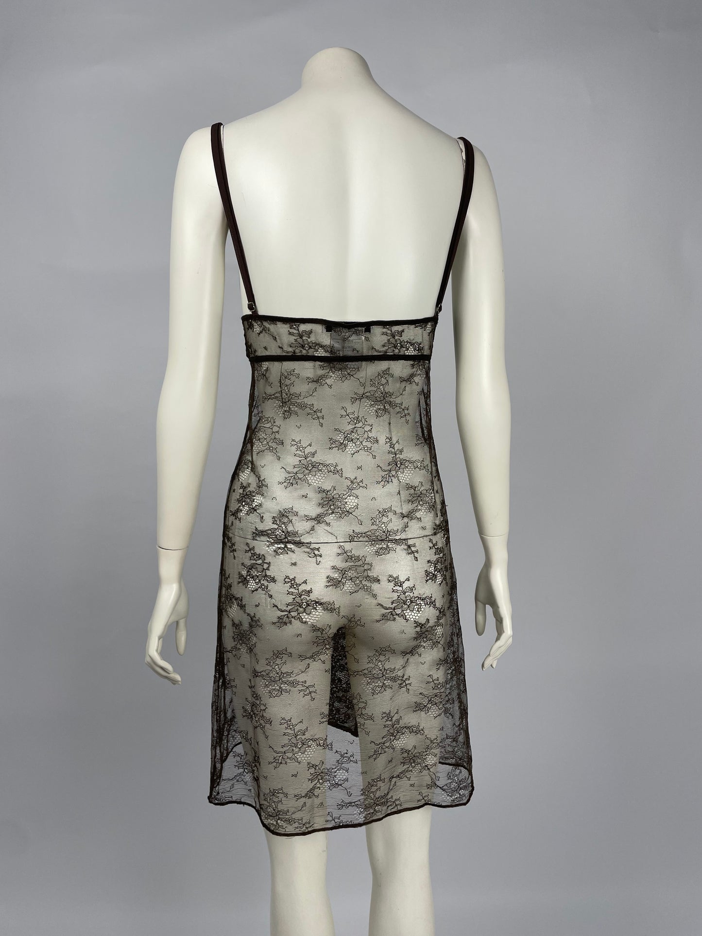 Dior by John Galliano 2000’s lingerie mini dress