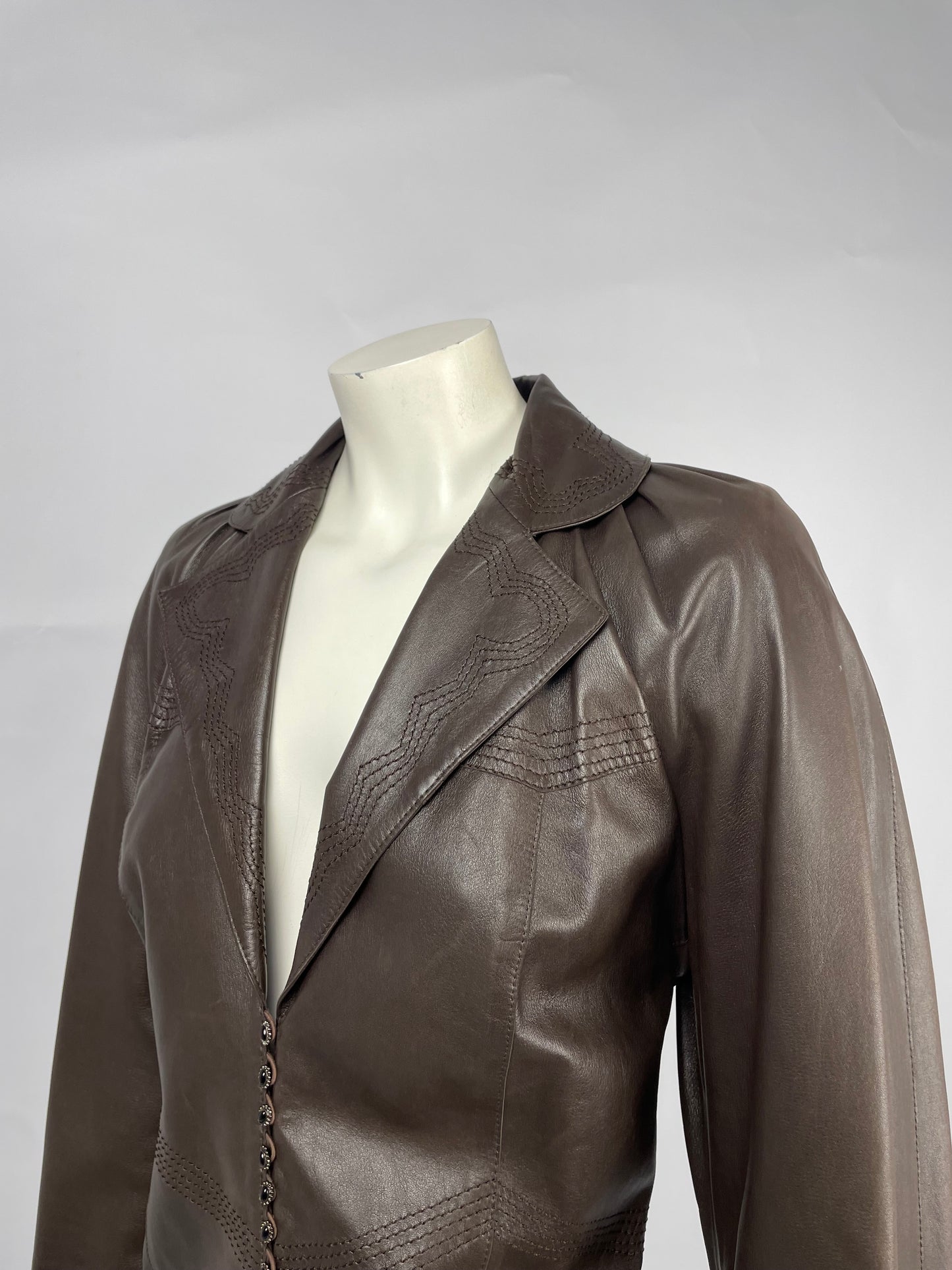 Dior by John Galliano F/W 2002 leather jacket.