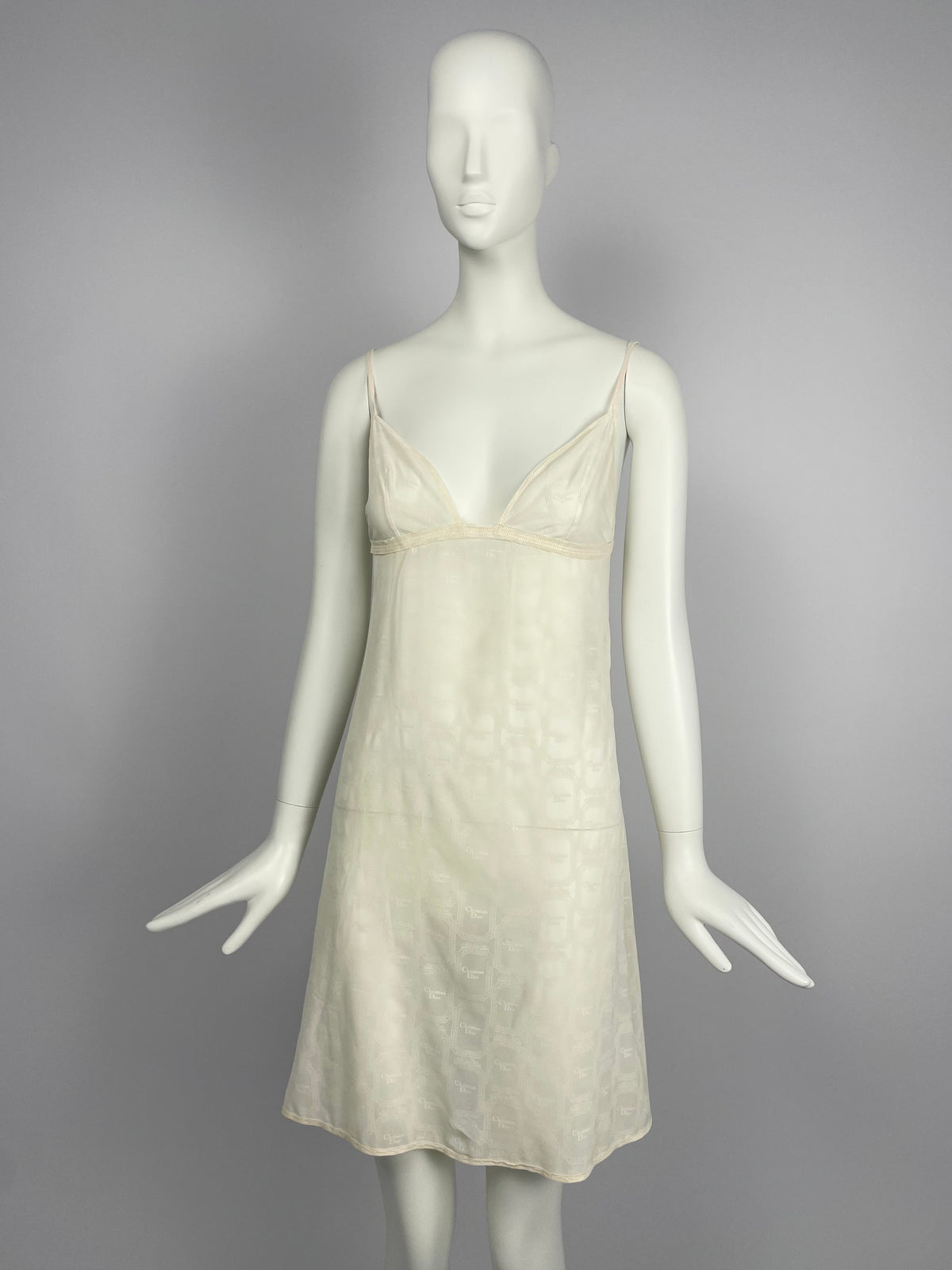 Dior 1990's Lingerie see trough dress