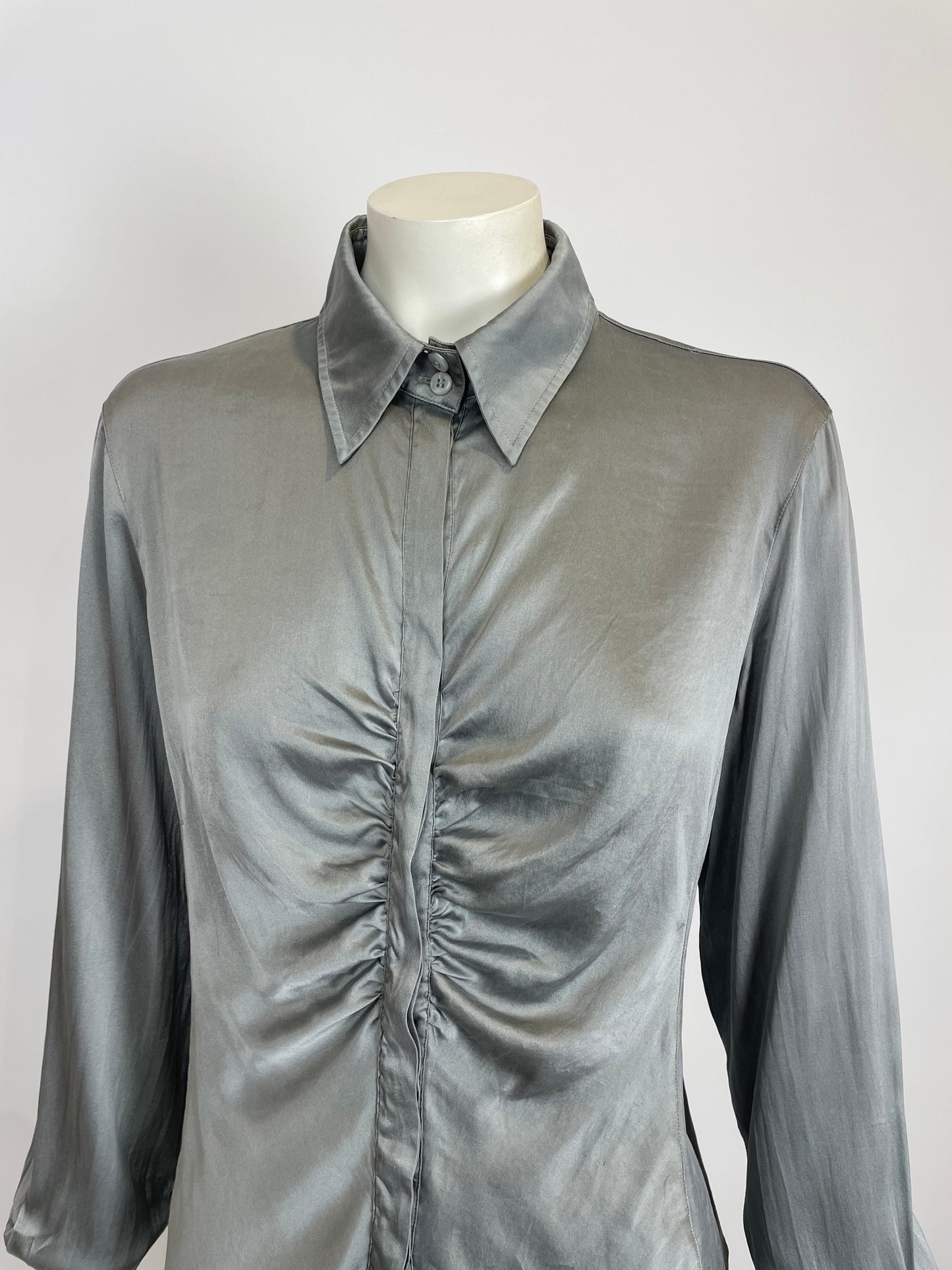 Armani 2000's Gathered shirt.