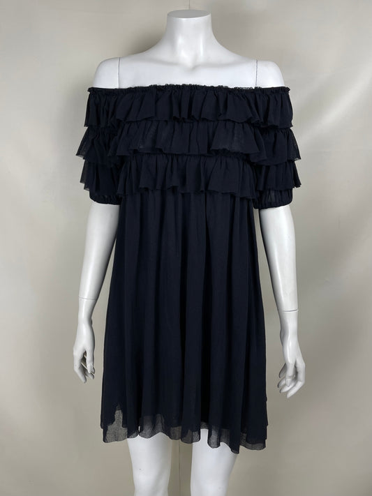 Jean Paul Gaultier layered mesh mini dress (S)