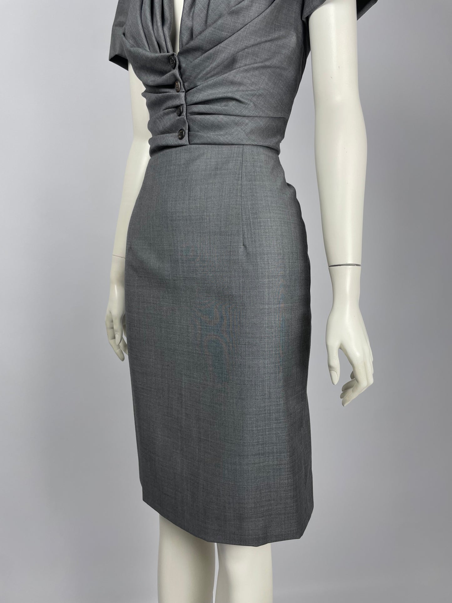 Christian Dior F/W 2009 by John Galliano Gathered dress