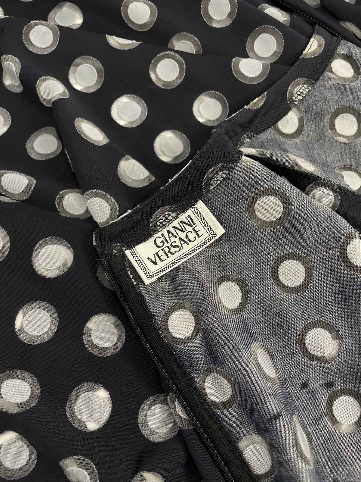 Gianni Versace 1990's Polka Dots maxi dress