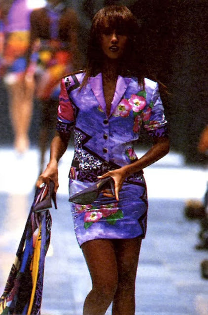 Gianni Versace S/S 1990 Printed suit