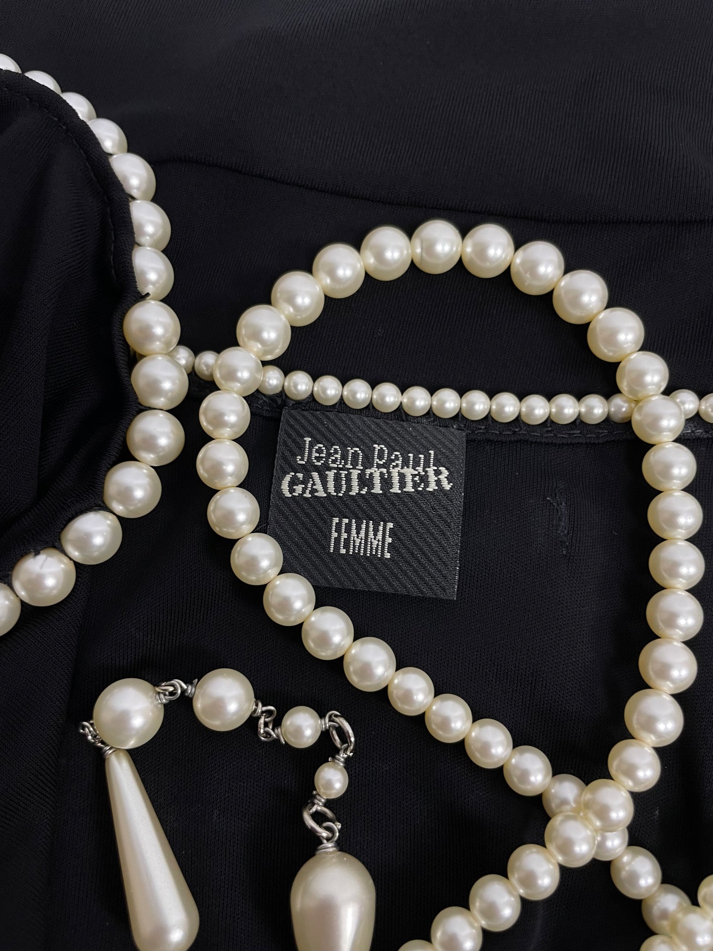 Jean Paul Gaultier mother pearl mini dress