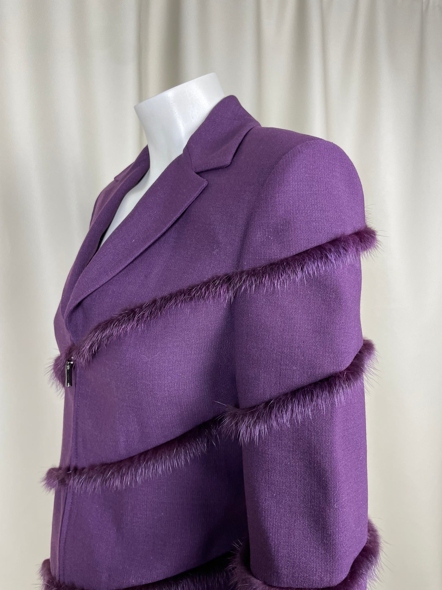 Gianni Versace Couture Fur Blazer