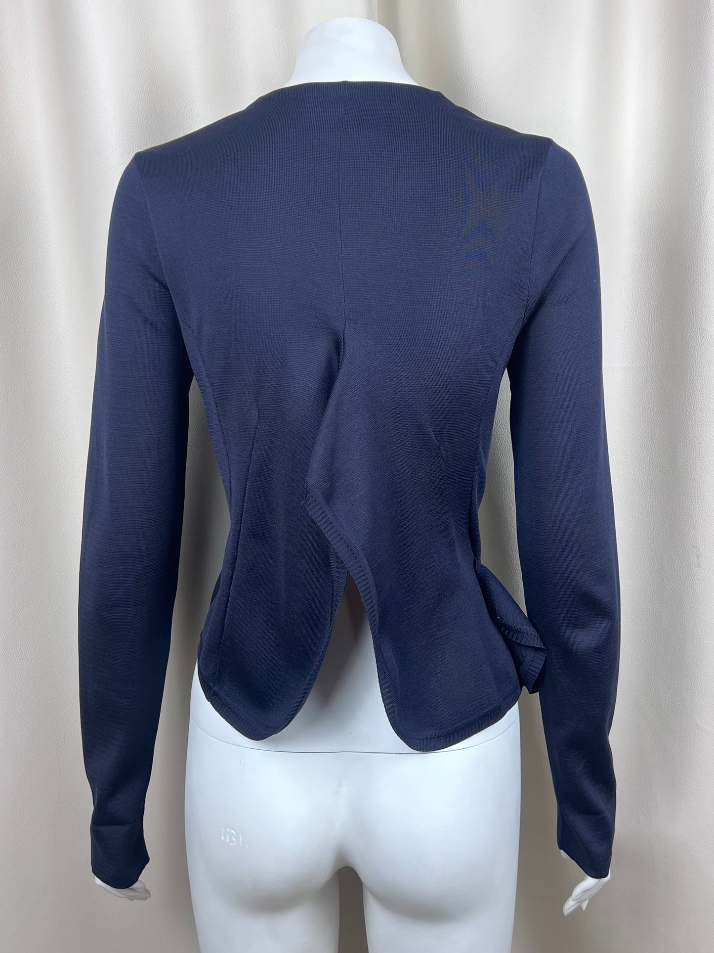 Givenchy S/S 2008 ruffled bottom silk blazer (S)