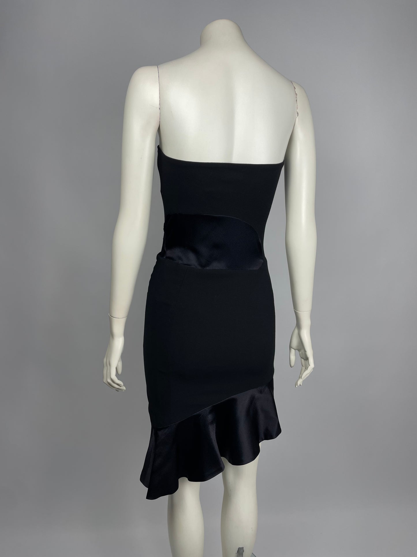 Gianni Versace Couture S/S 1998 two tone dress.