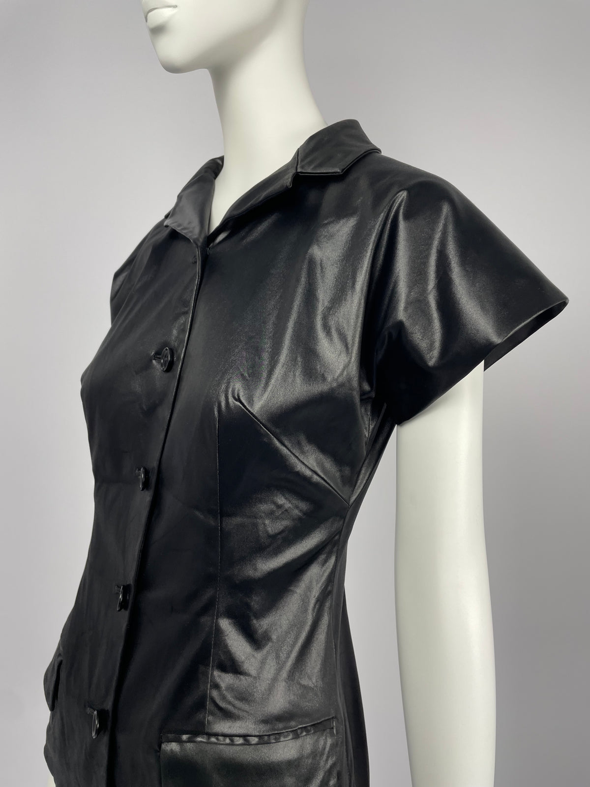 Dolce & Gabbana S/S 1999 patent leather shirt