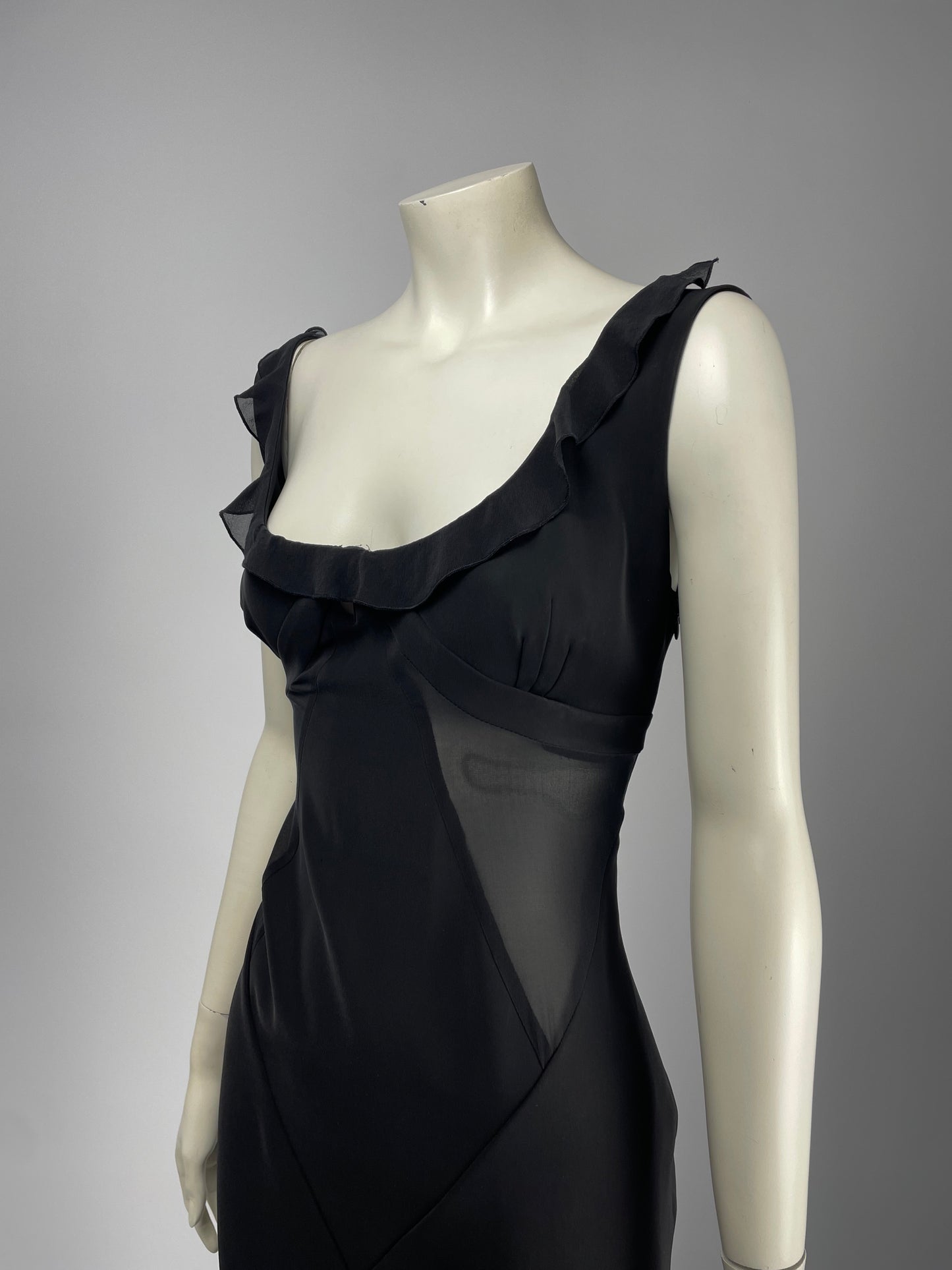 Blumarine 2000’s wide neckline dress