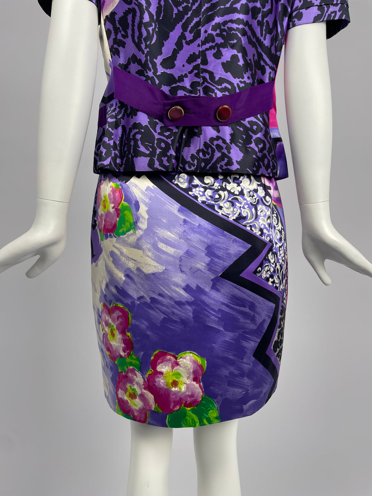 Gianni Versace S/S 1990 Printed suit