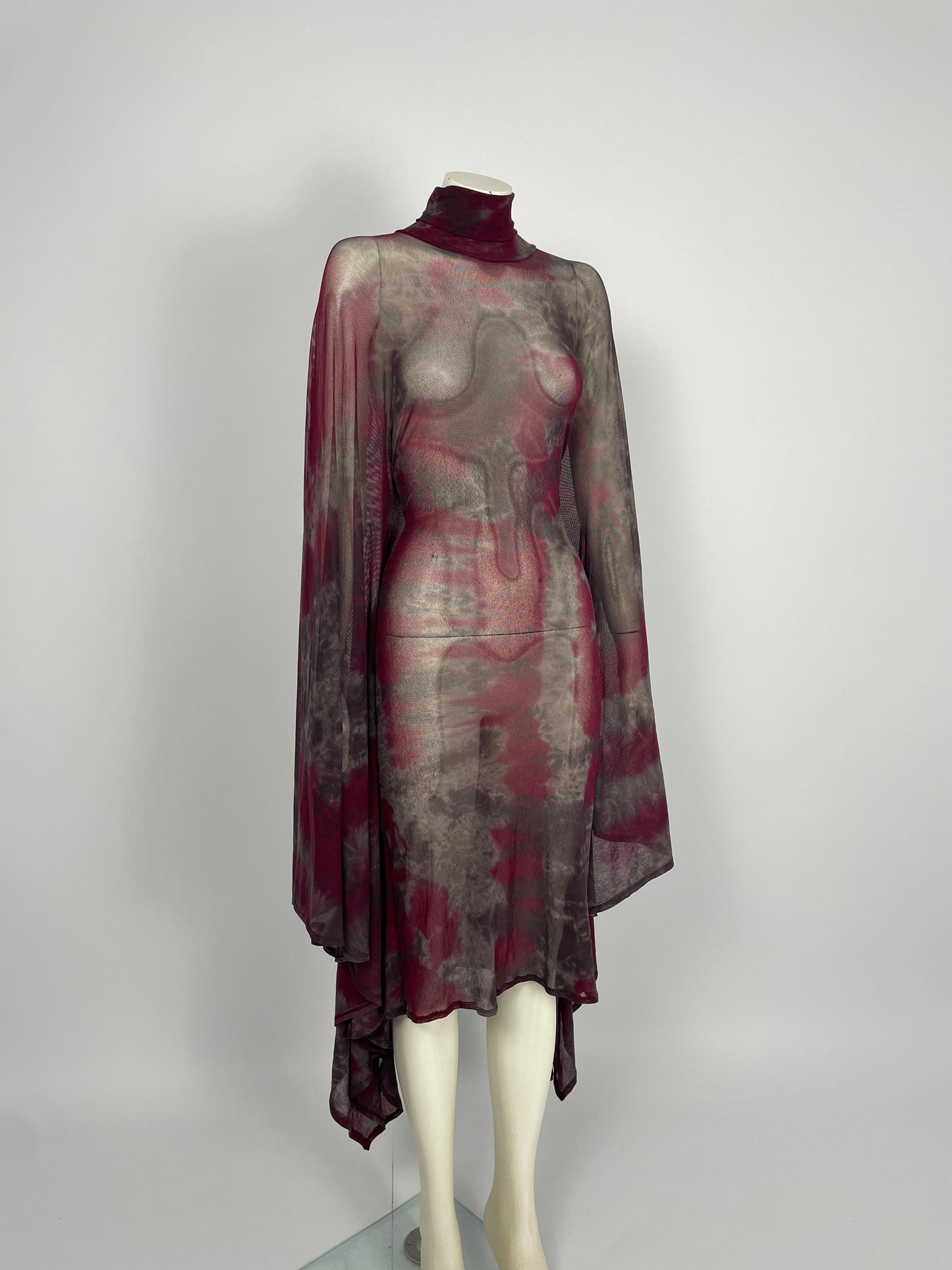 Plein Sud mesh cape dress