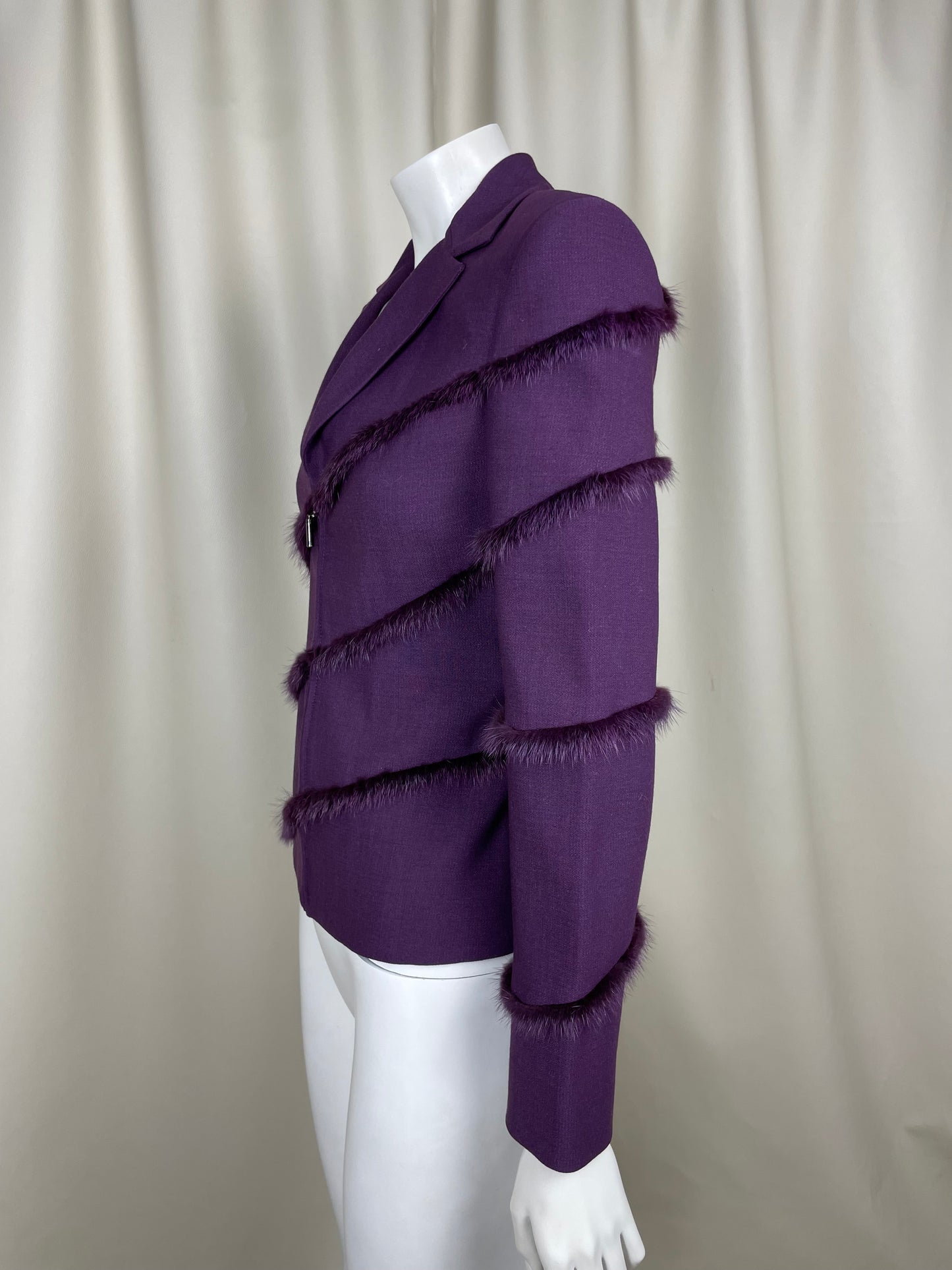 Gianni Versace Couture Fur Blazer