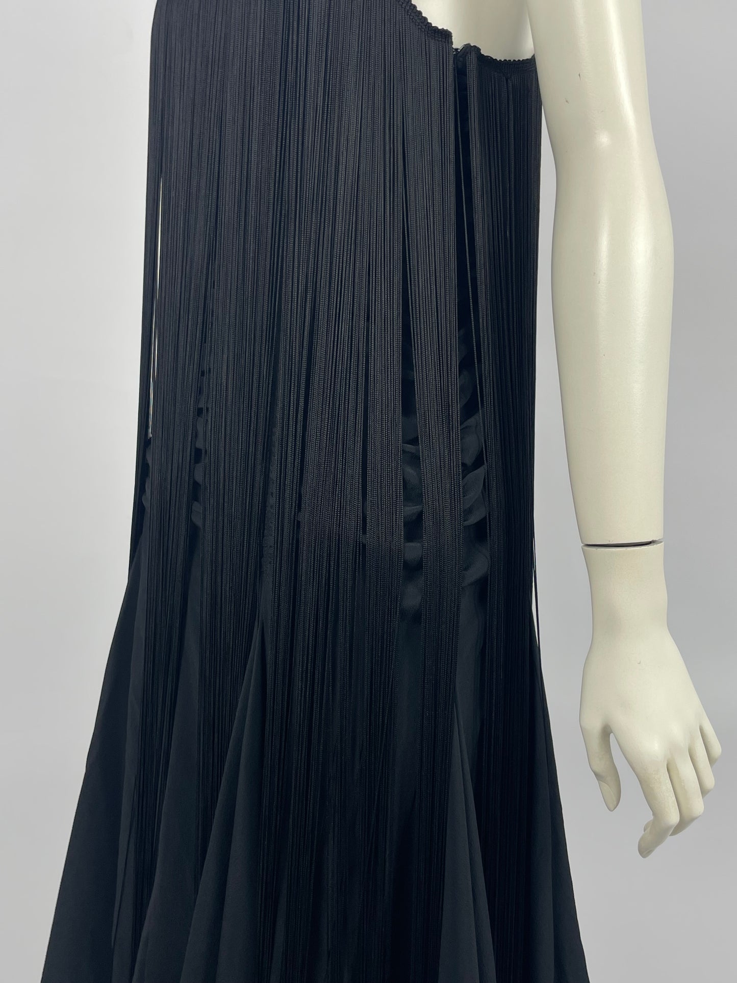 Emporio Armani 1990’s Fringes Gathered dress