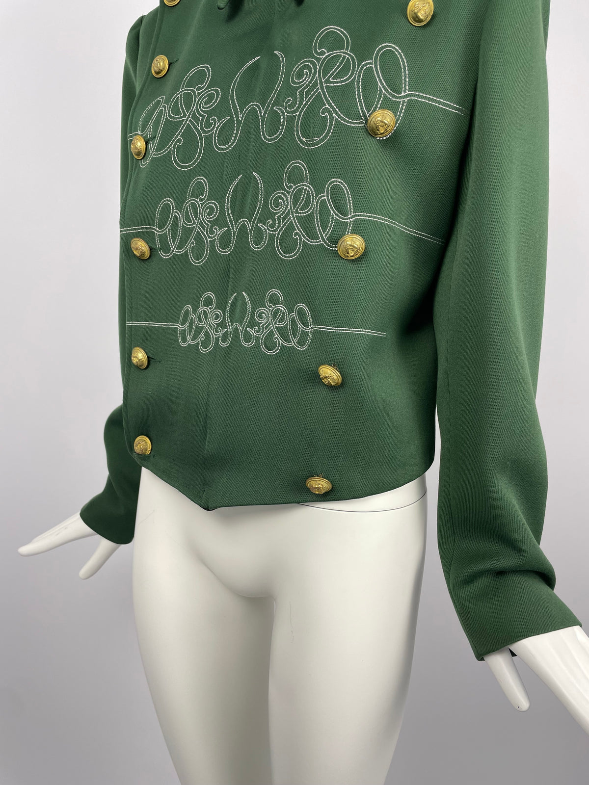 Marithe closed 1980's double breasted napoleon jacket