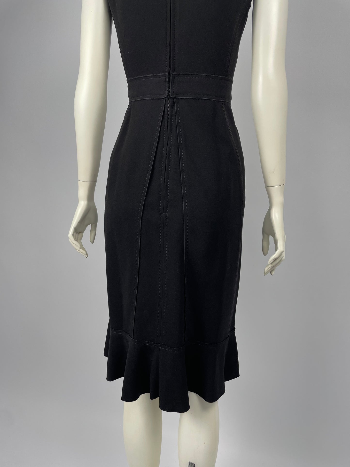 Prada 2008 V - neck deconstructed dress.