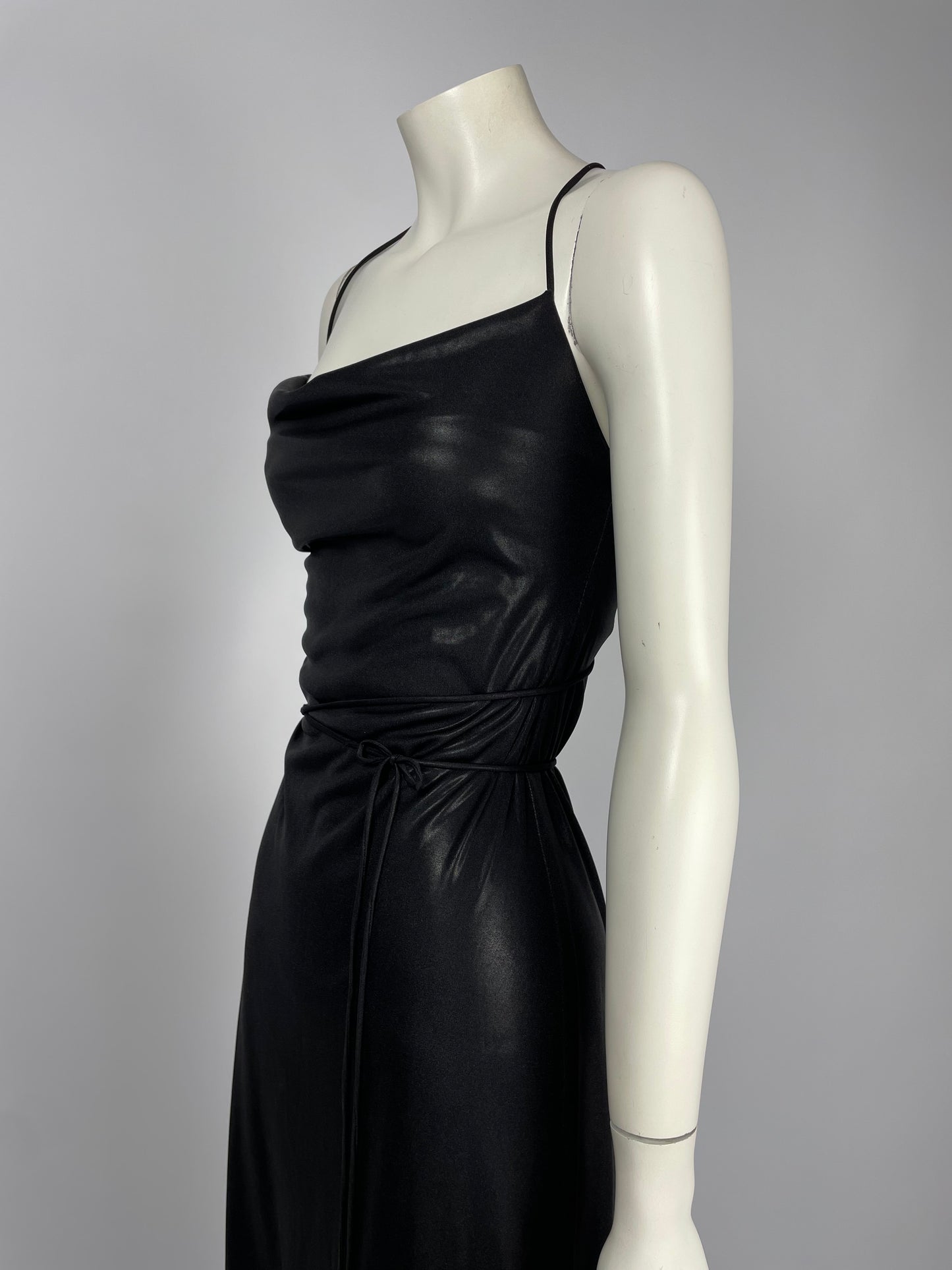 Plein Sud 1990’s Glittery bondage maxi dress