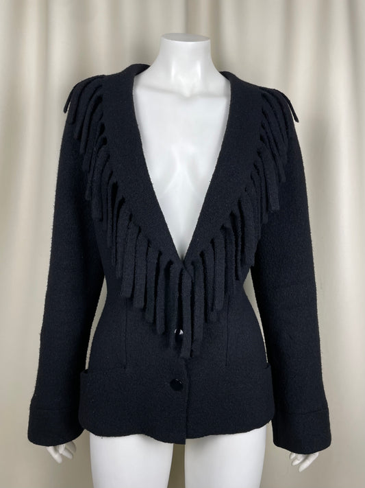 Thierry Mugler Fringes Wool Jacket (L)