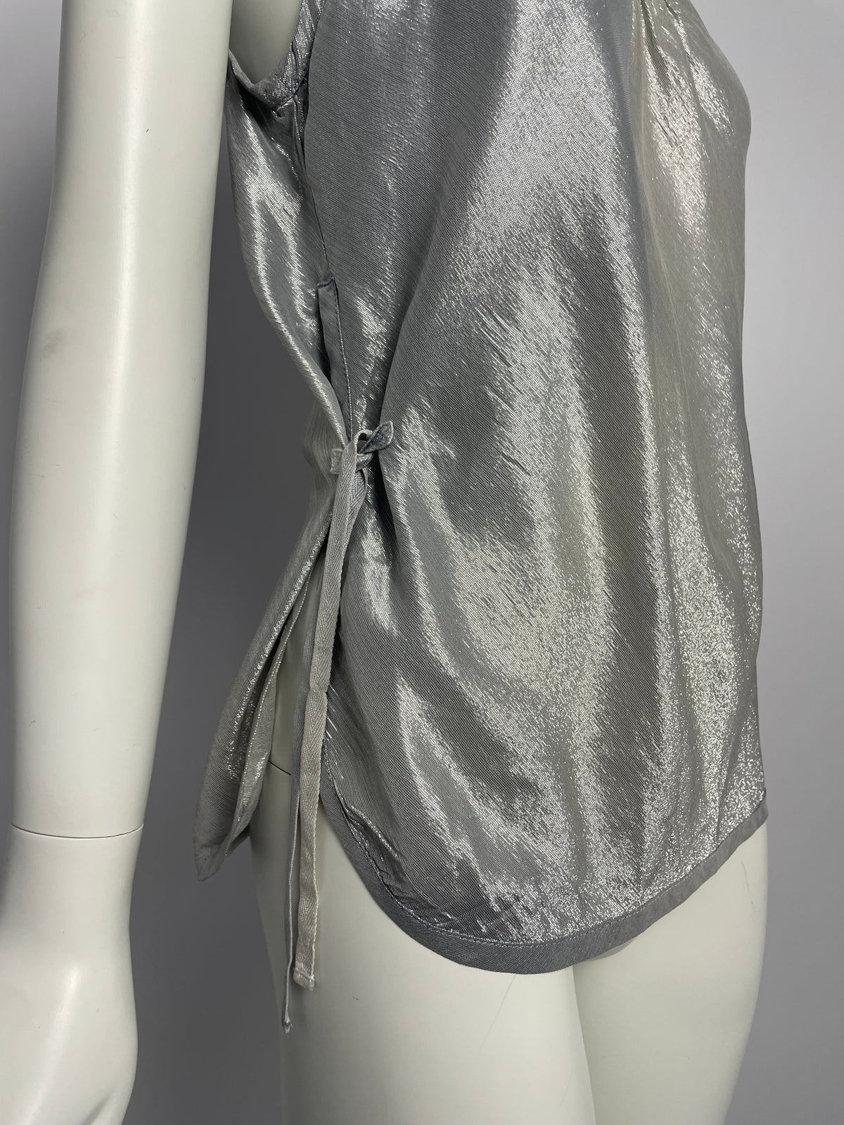 Prada 2000's Silver tie top