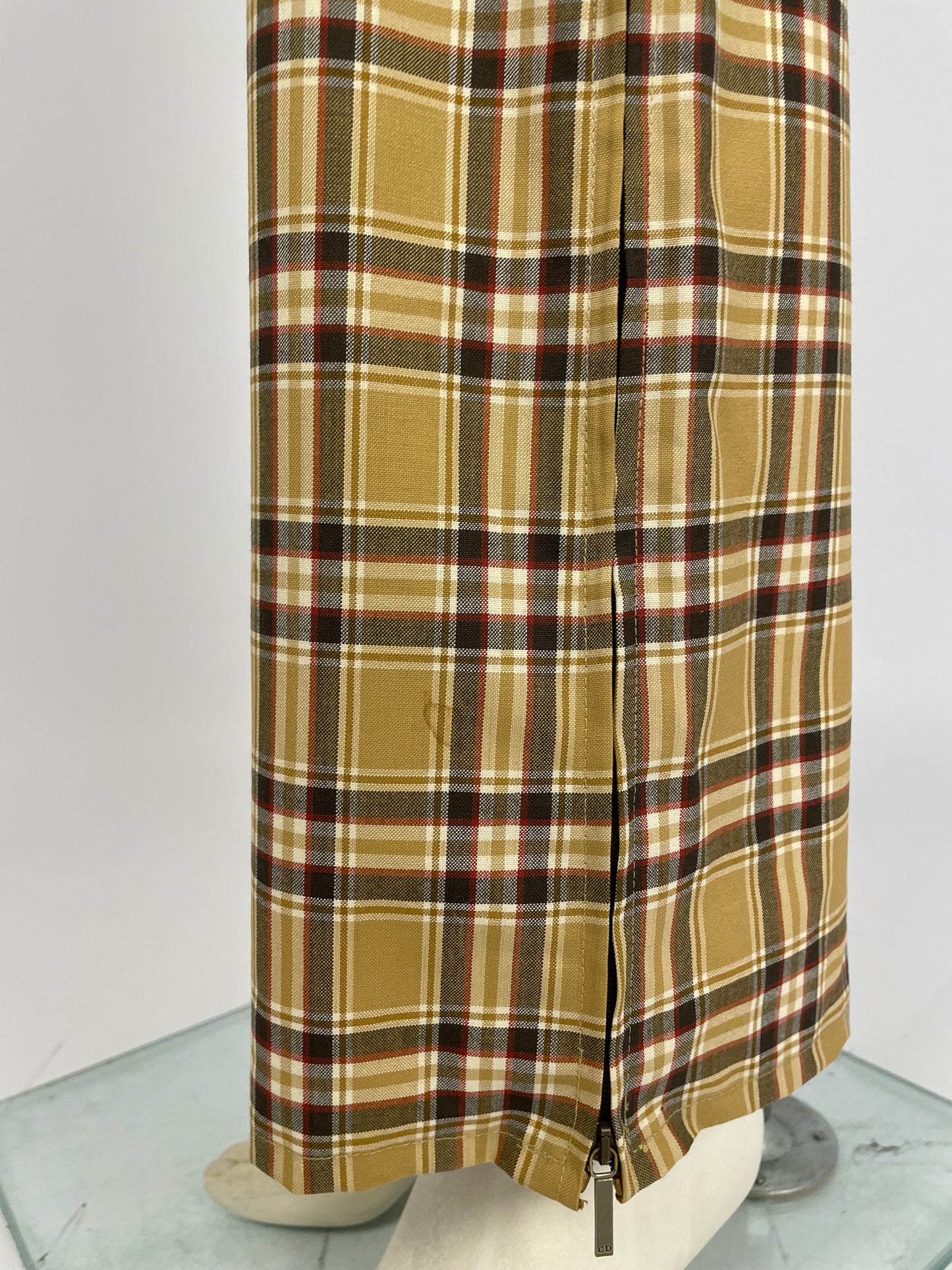 Dior by John Galliano F/W 2001 squared print pants.