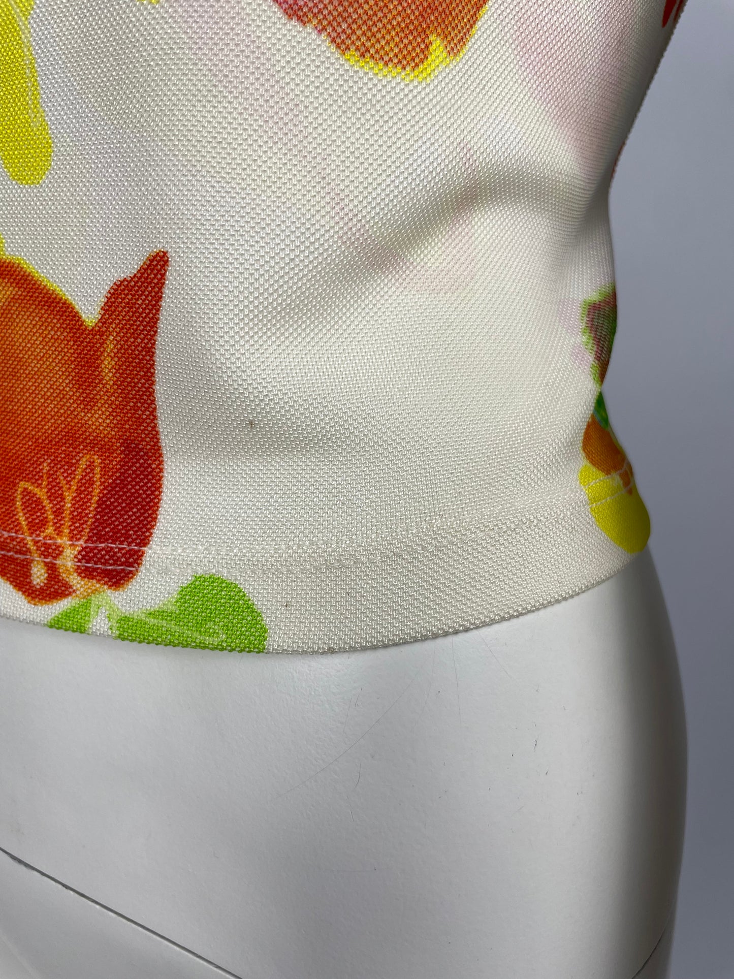 Gianni Versace Couture S/S 1996 Flower Print Top