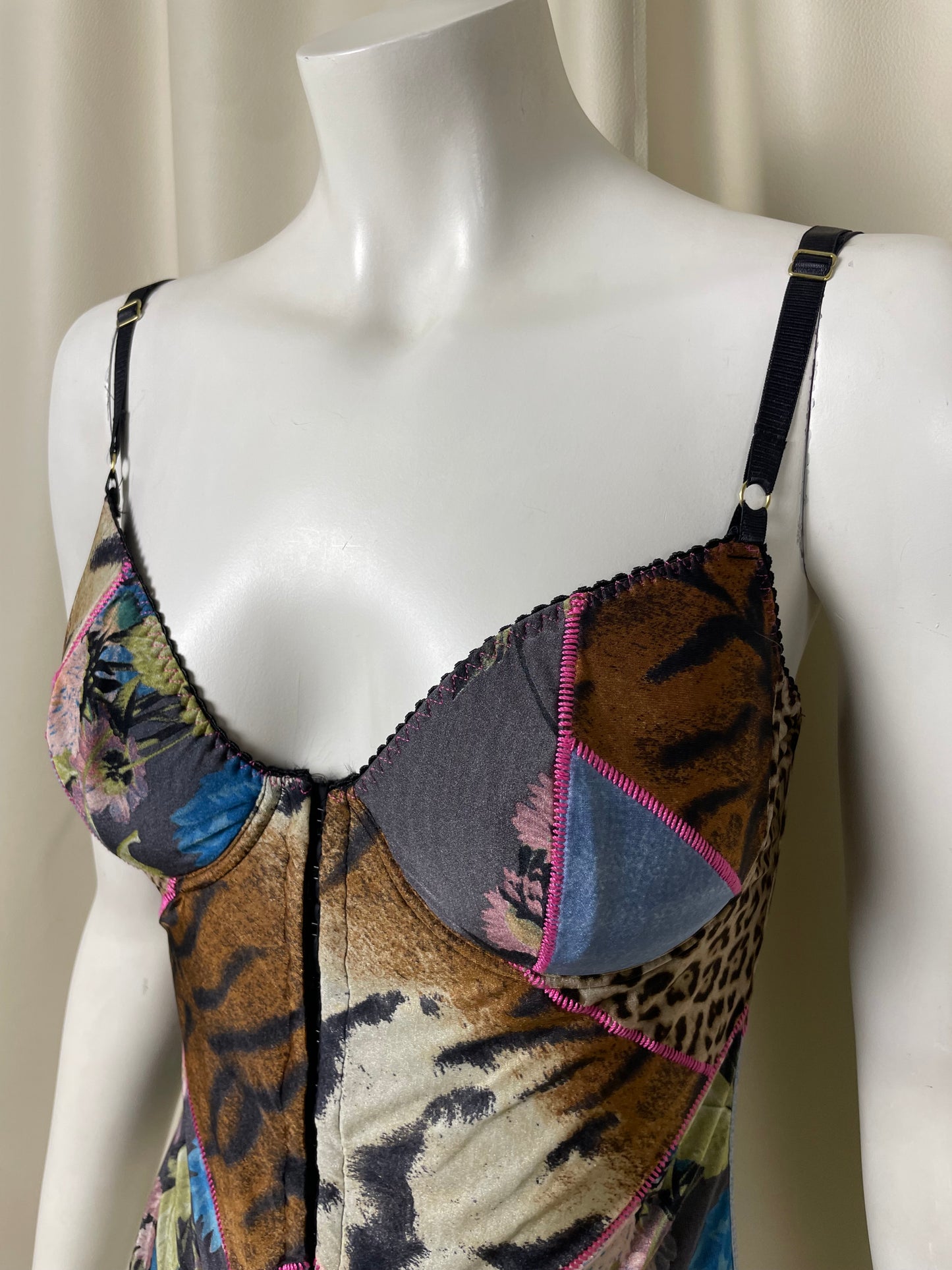 Roberto Cavalli 2000’s PatchWork Bustier (M)