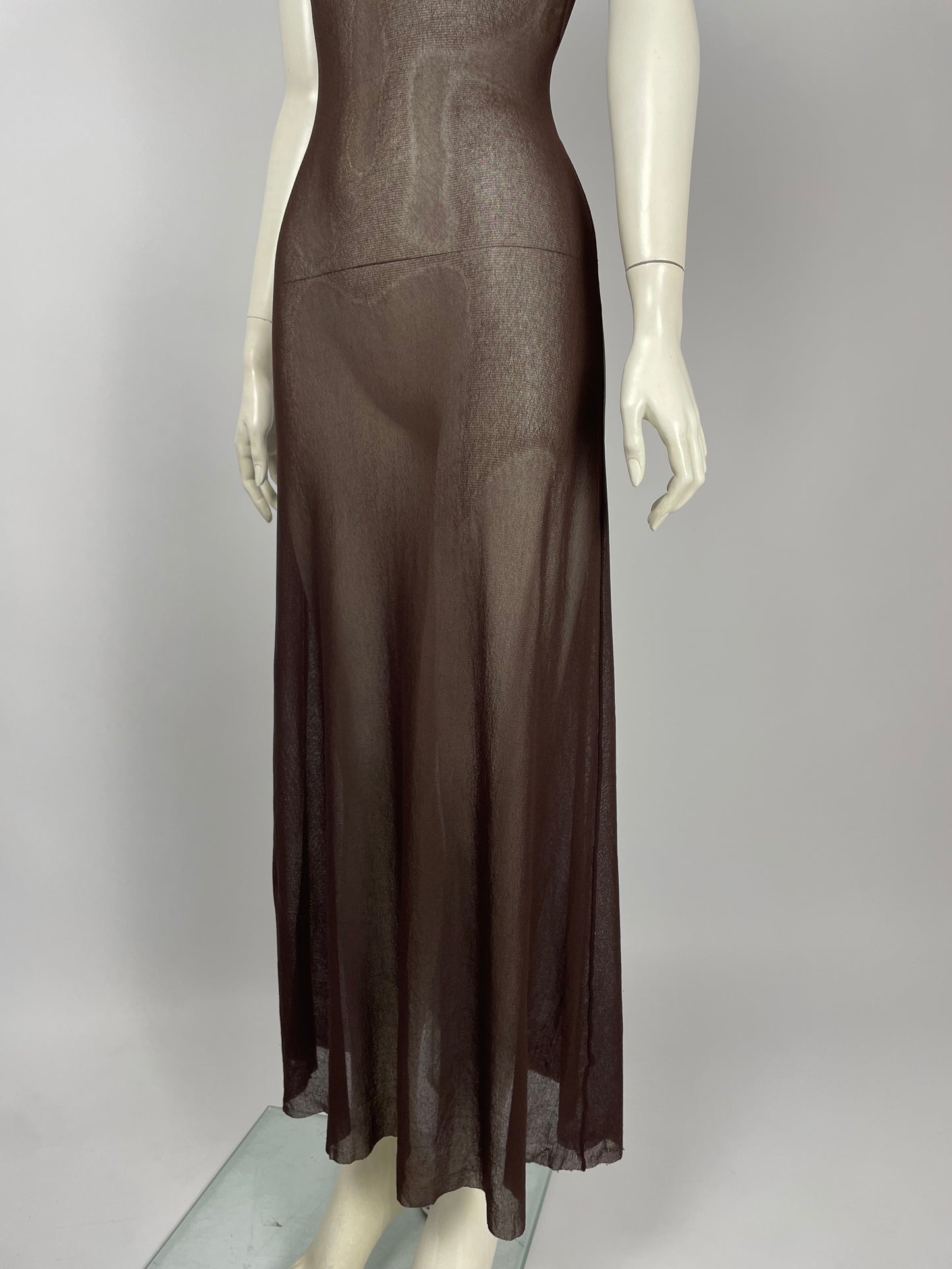 Jean Paul Gaultier mesh maxi dress