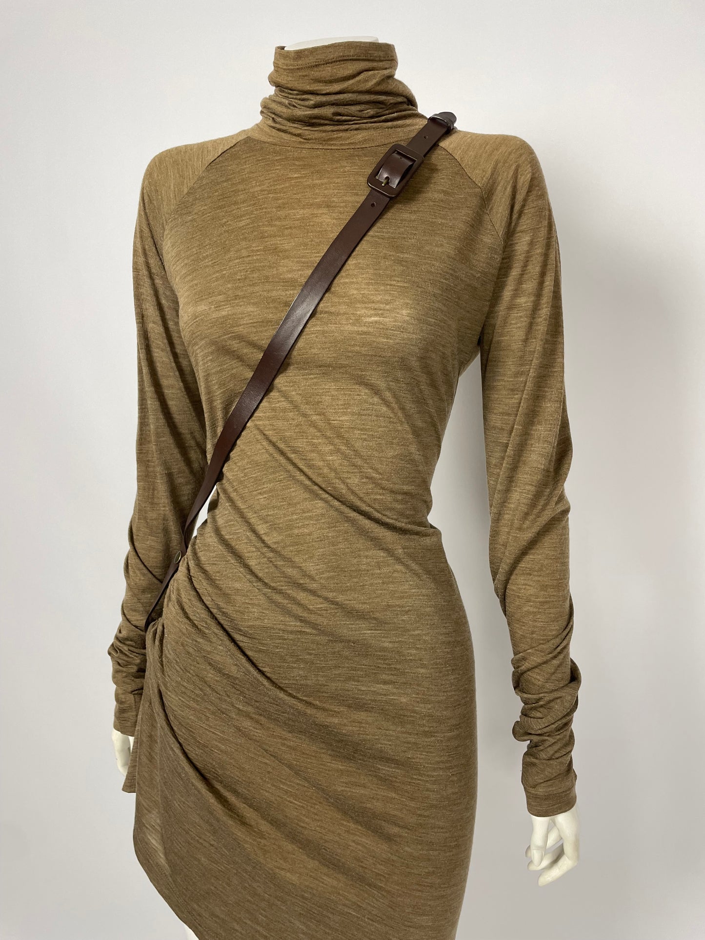 Jean Paul Gaultier 1990’s turtleneck bondage dress.