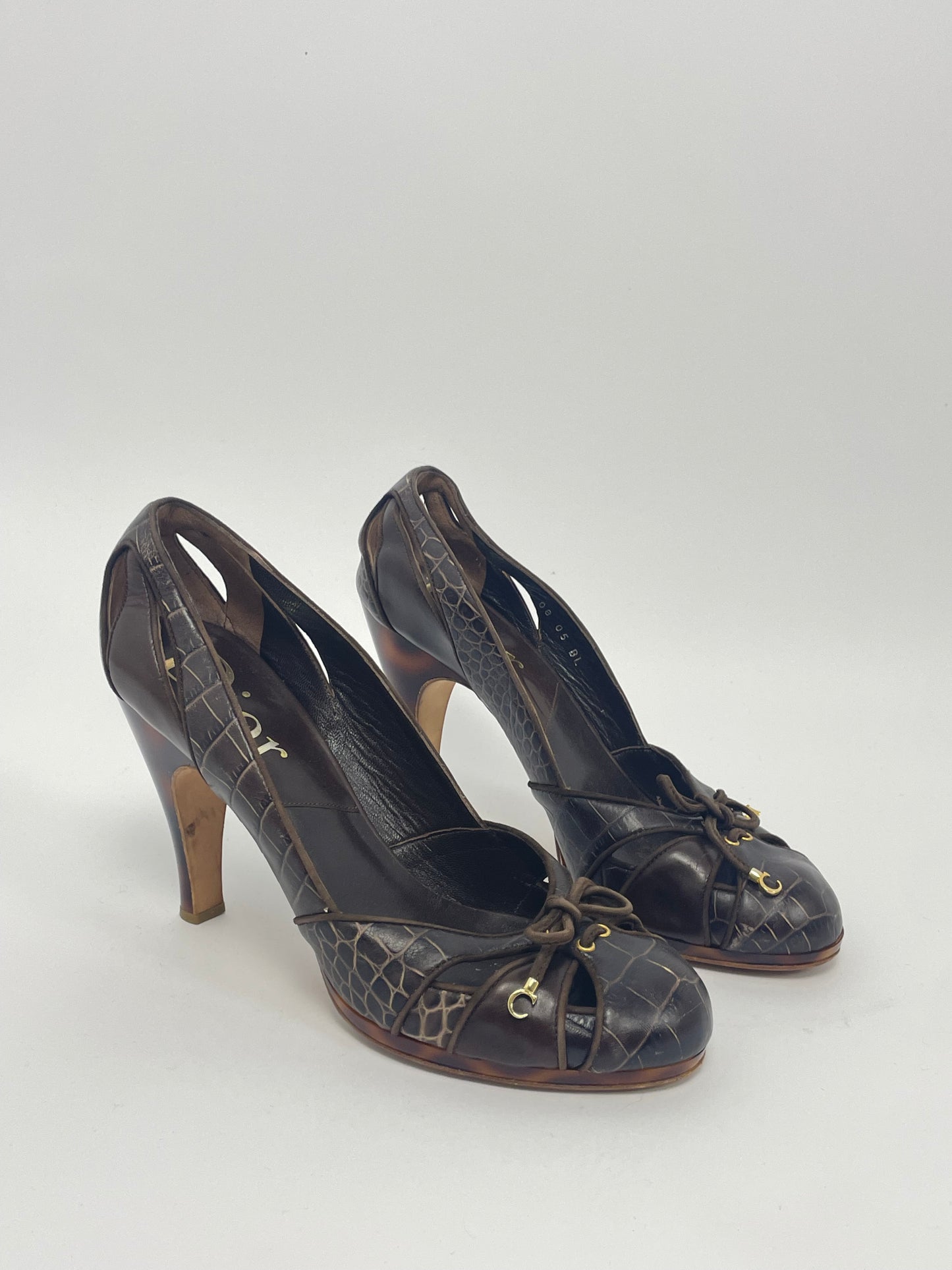 Dior by John Galliano F/W 2005 Snake  Print Carey Print heels.