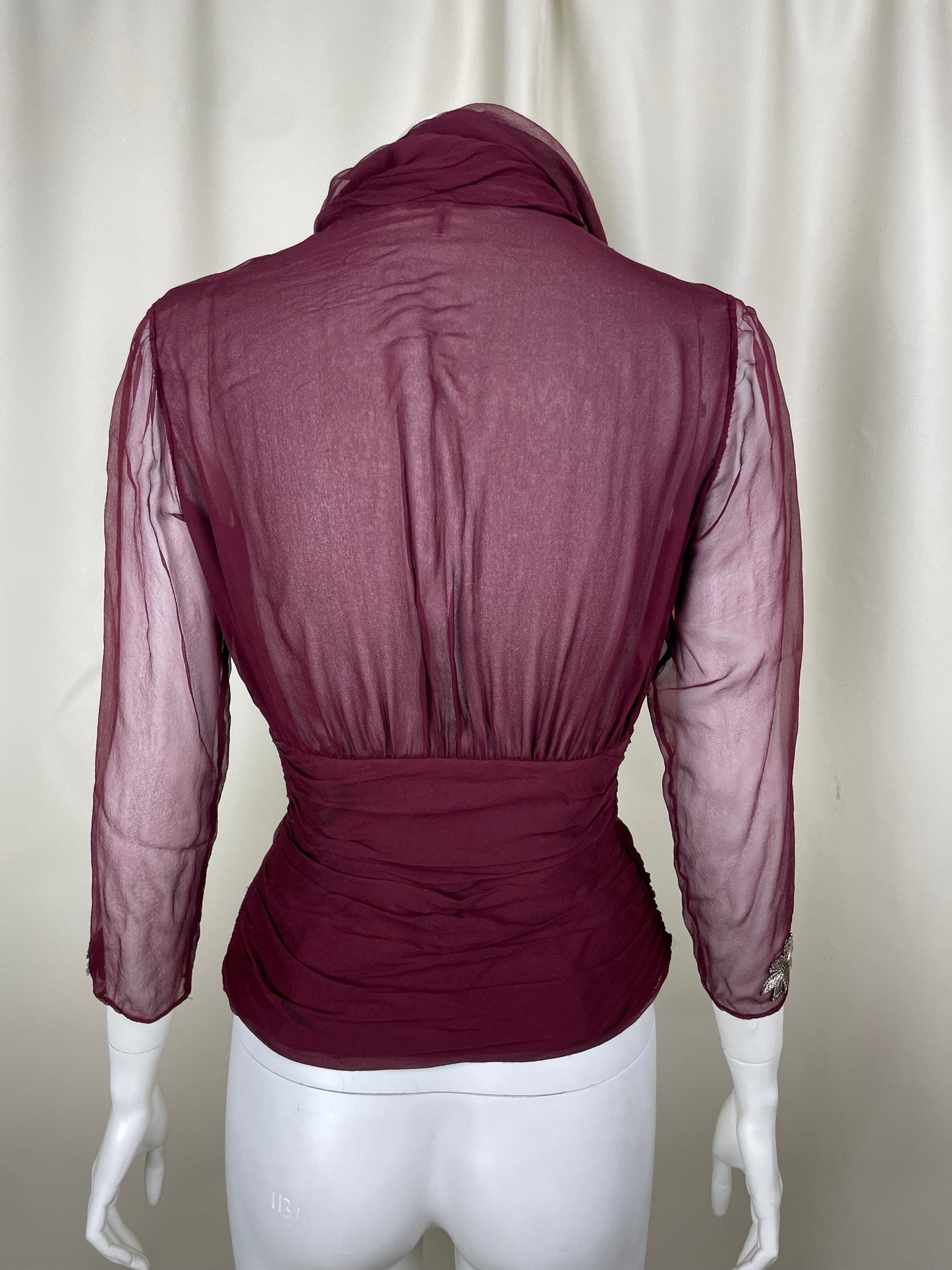 Chloe 1990’s Silk Pleats Blouse (S)