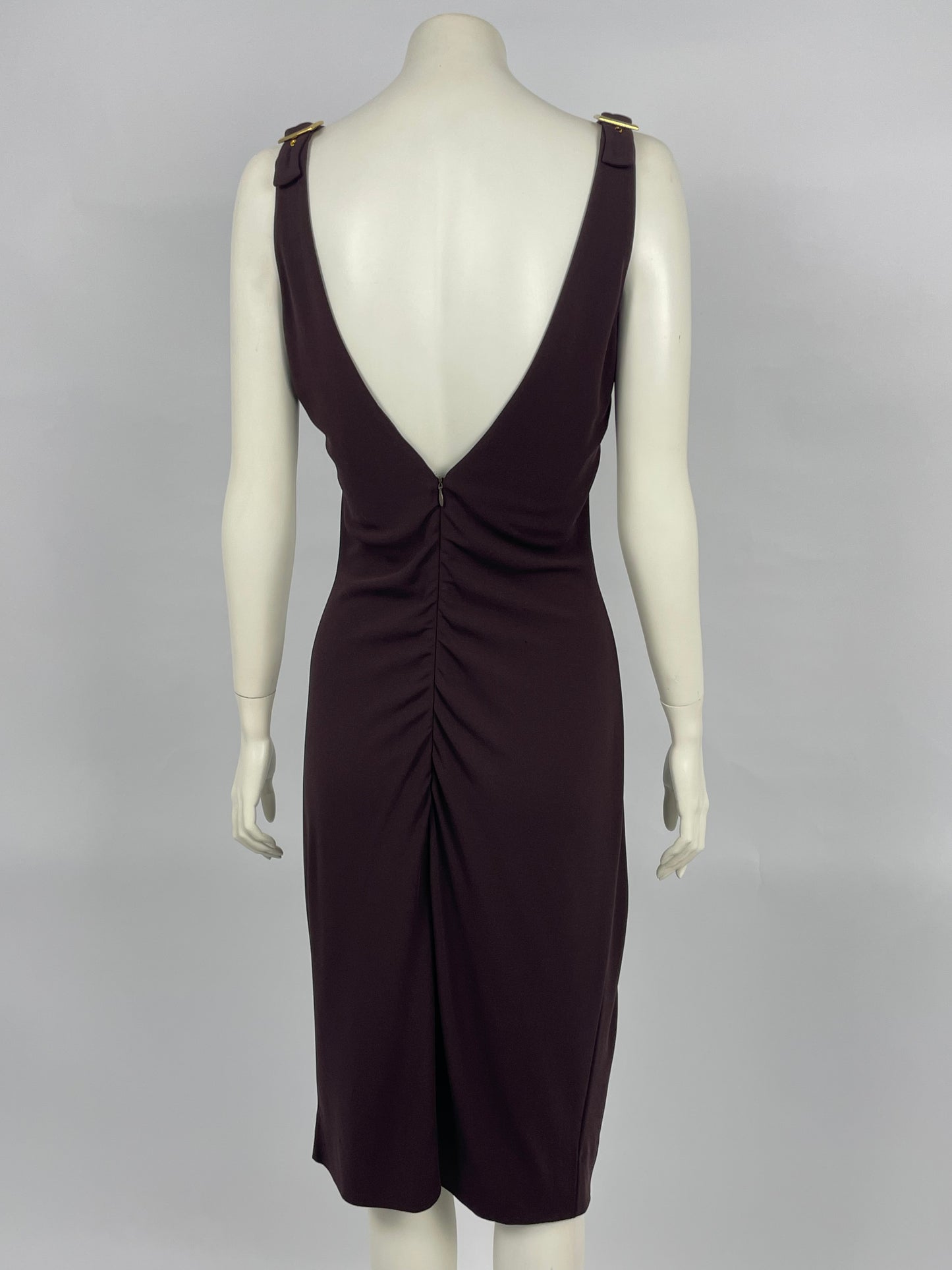 Dolce & Gabbana 1990’s V-Neckline buckle dress