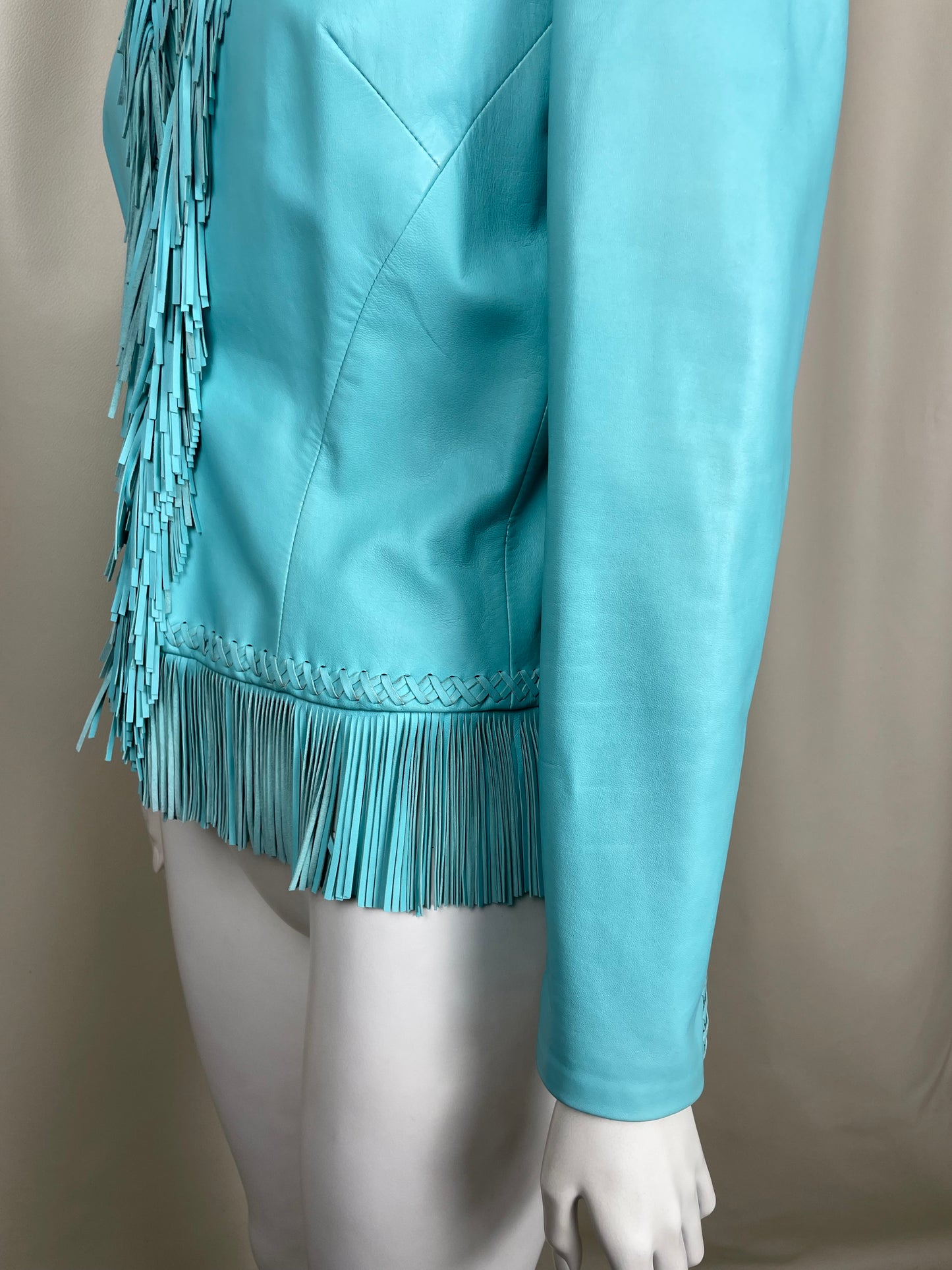 Gianni Versace S/S 2002 Fringes Leather Blazer (M)