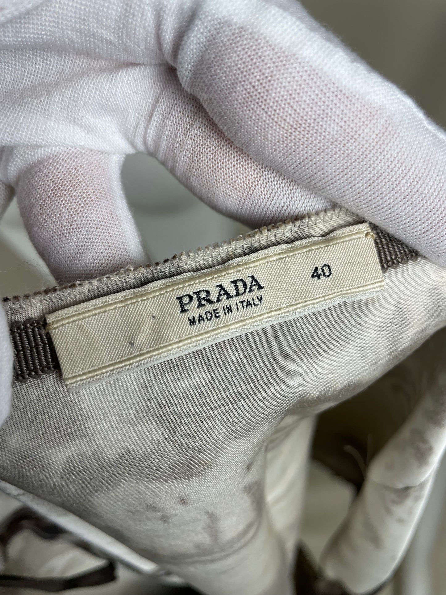 Prada F/W 2004 Printed Midi Skirt (S)