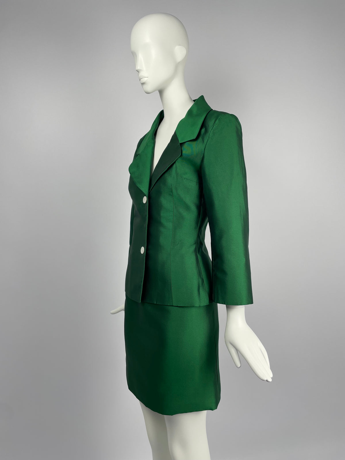 Dolce & Gabbana S/S 1996 Naomi satin suit