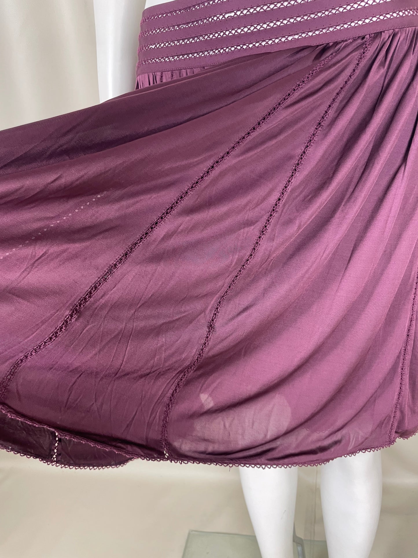 Louis Vuitton Silk Heavyweight Skirt (L)