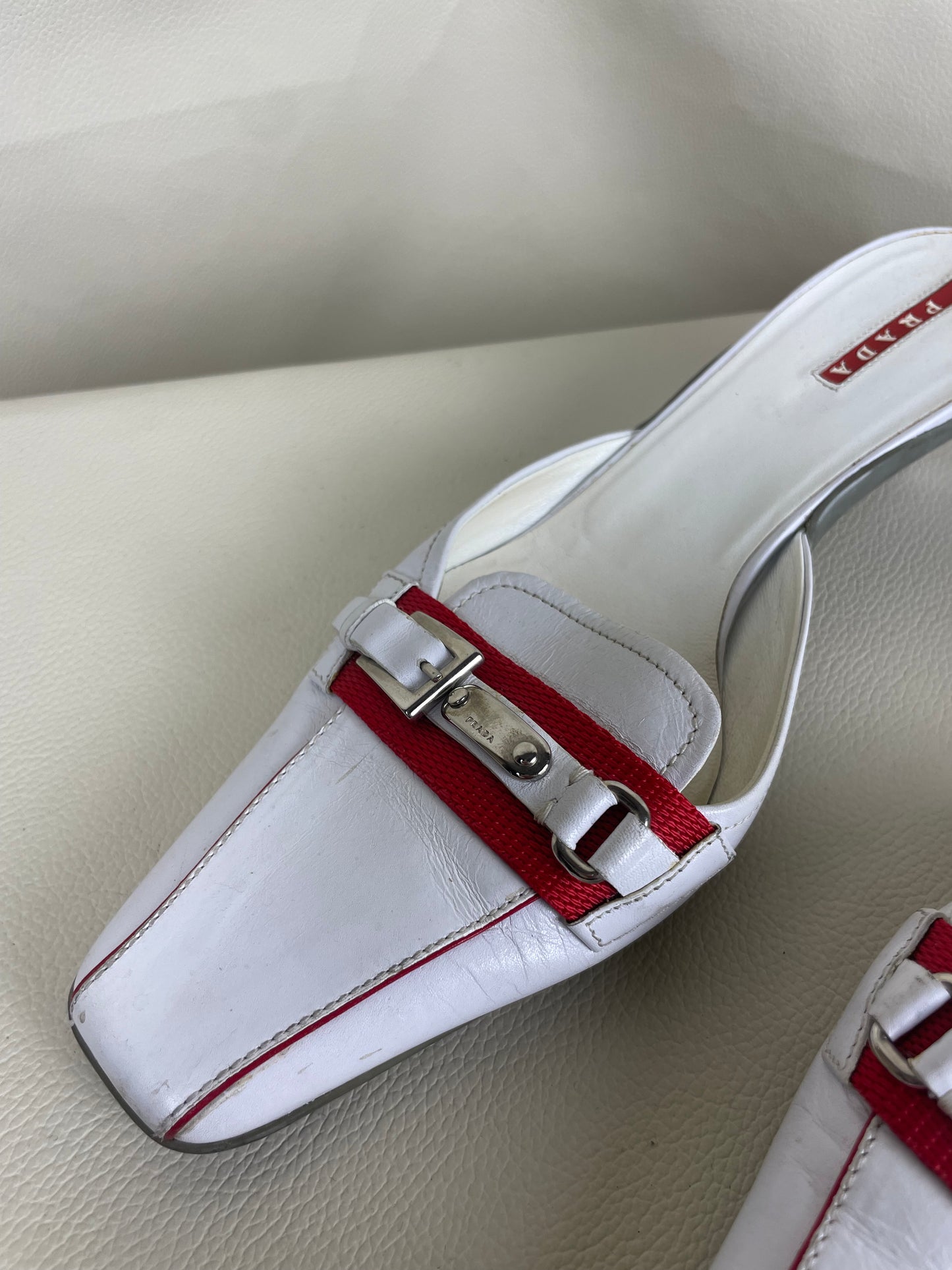 Prada 2000’s Kitten Heel Sandals (37)