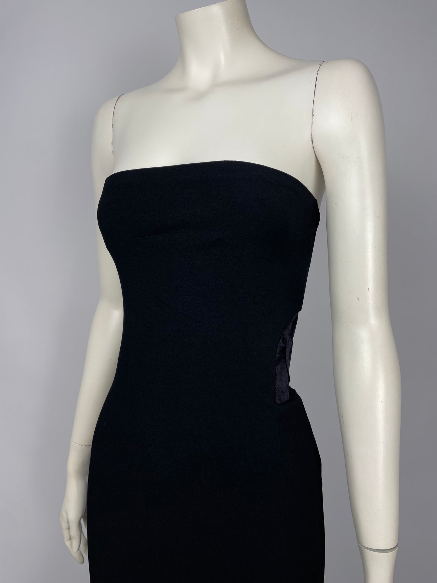 Gianni Versace Couture S/S 1998 two tone dress.