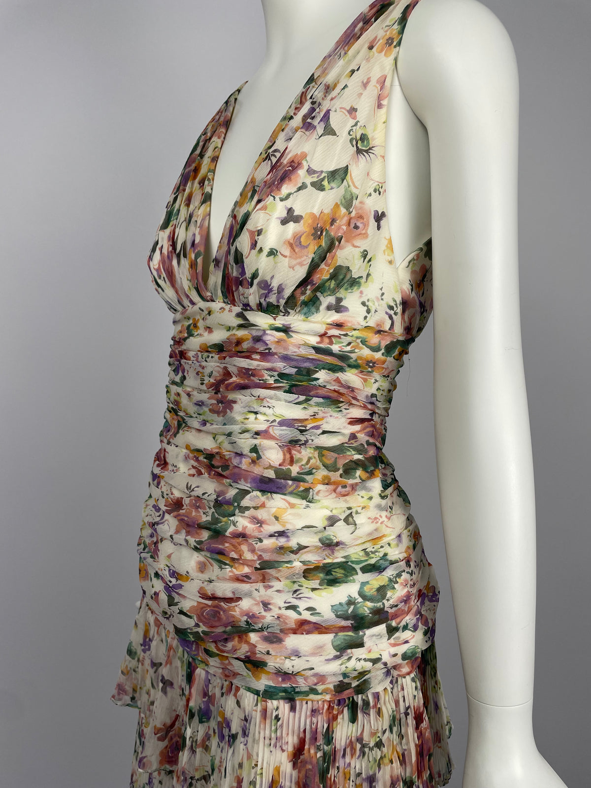 Georges Rech 2000’s gathered silk summer set