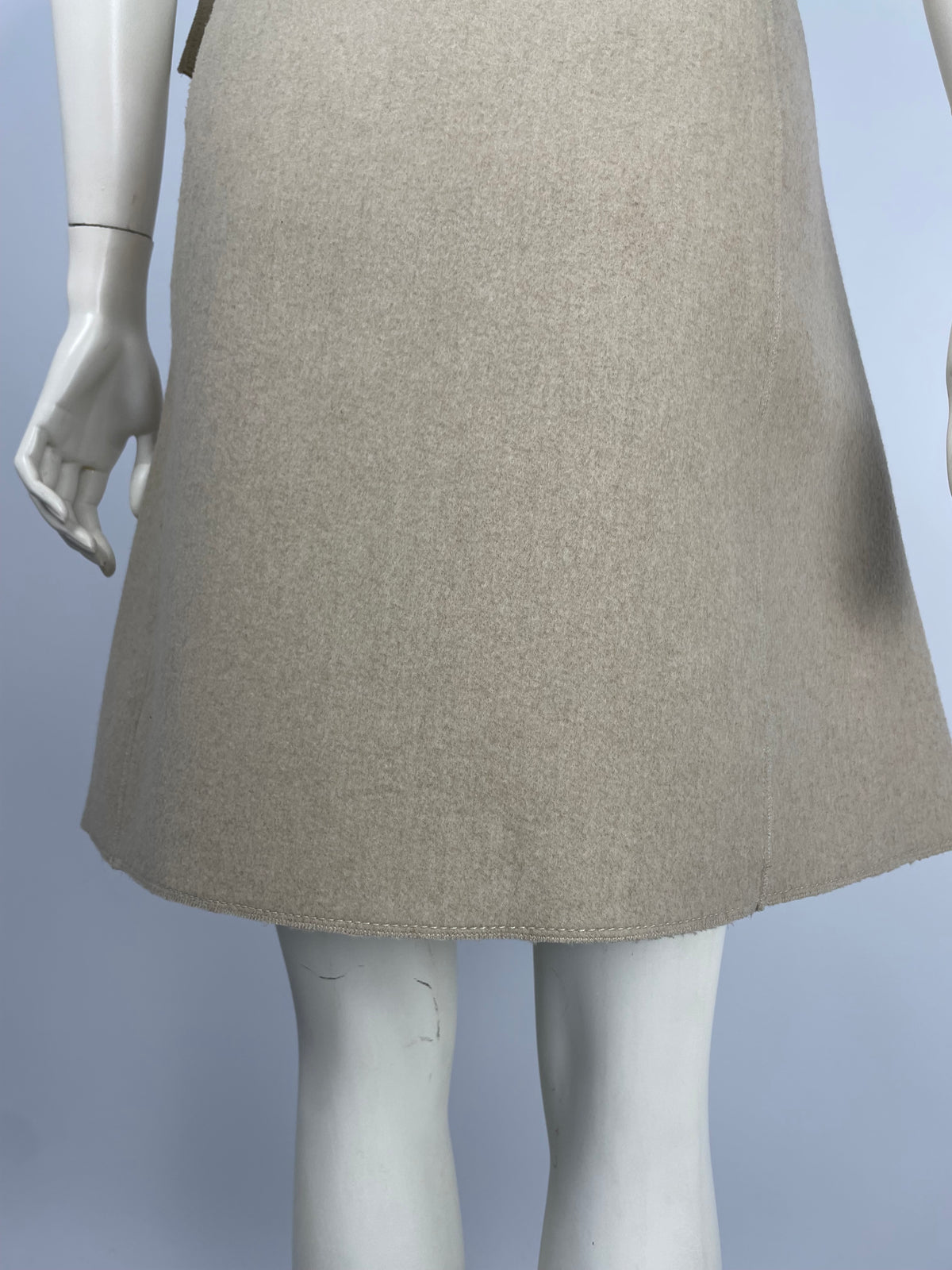 Prada 2006 wool belt mini skirt