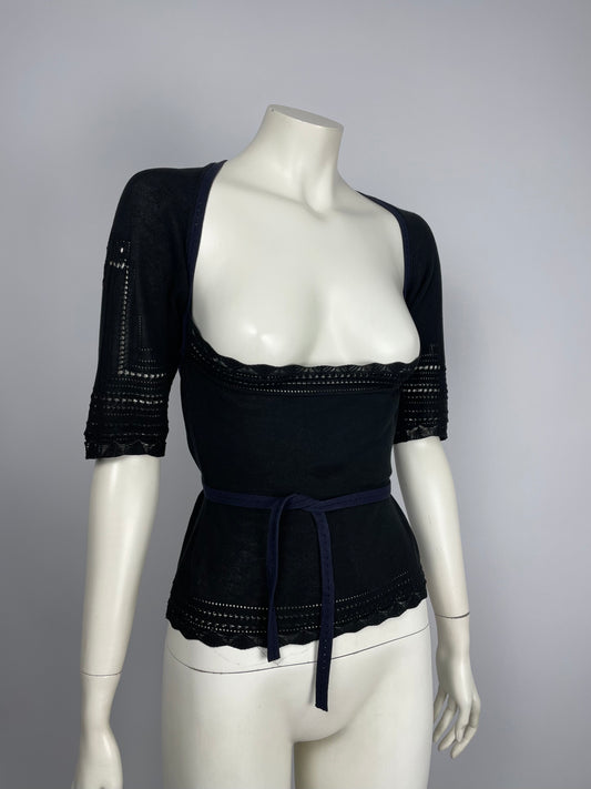 Dior by John Galliano S/S 2000 bondage knit top.
