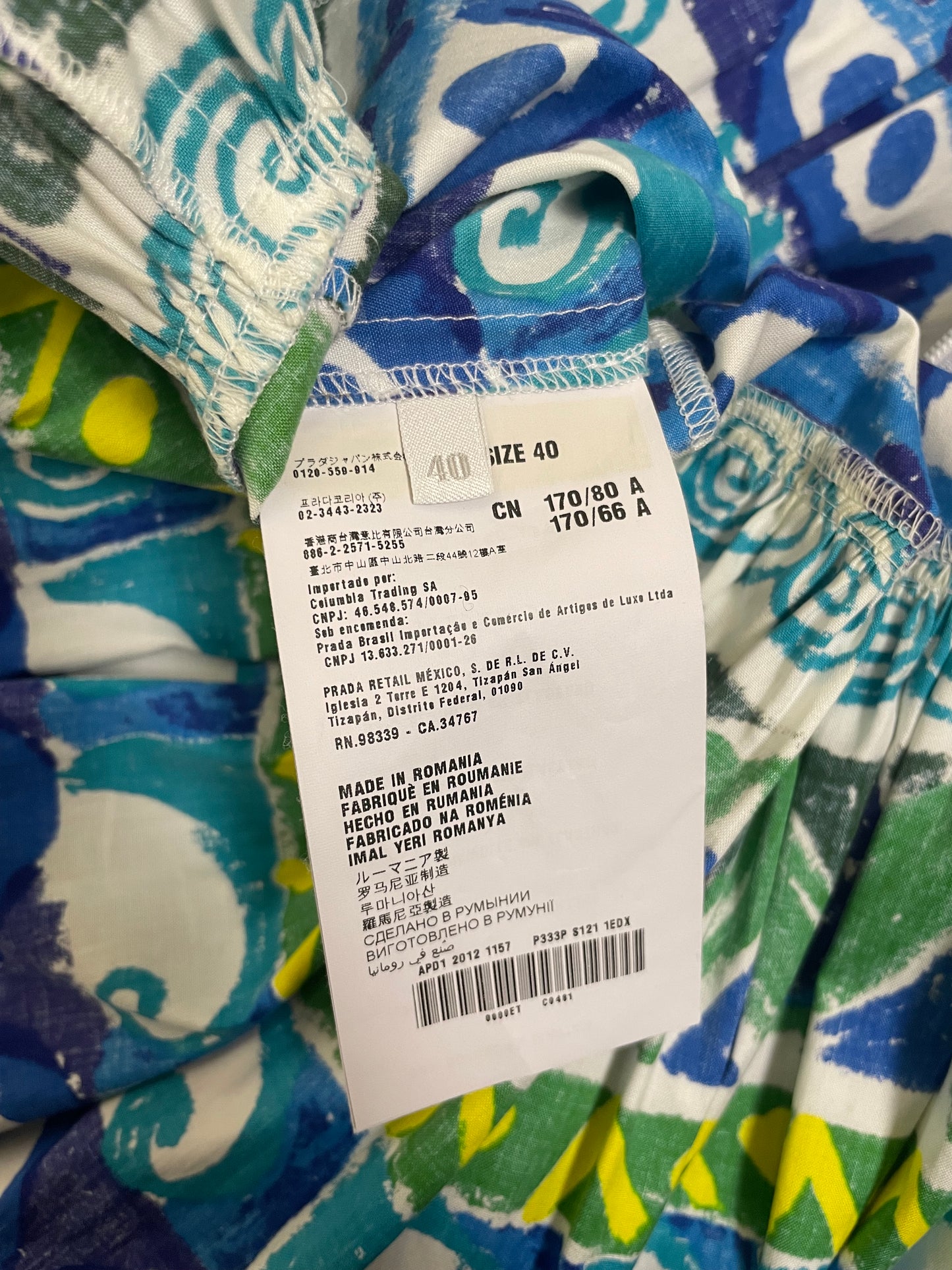 Prada 2012 Printed Maxi Dress (S)