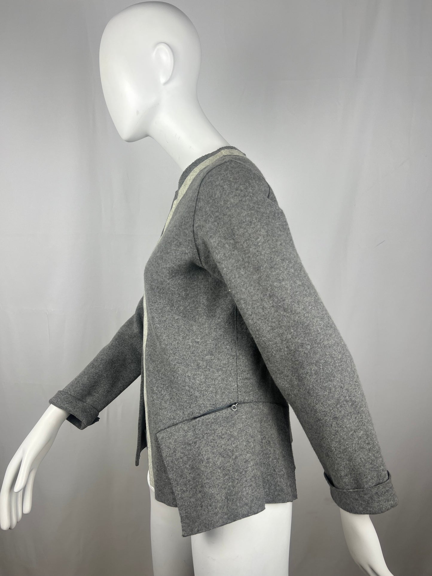 Marithé + François Girbaud Wool Hook Closure Jacket (38F)