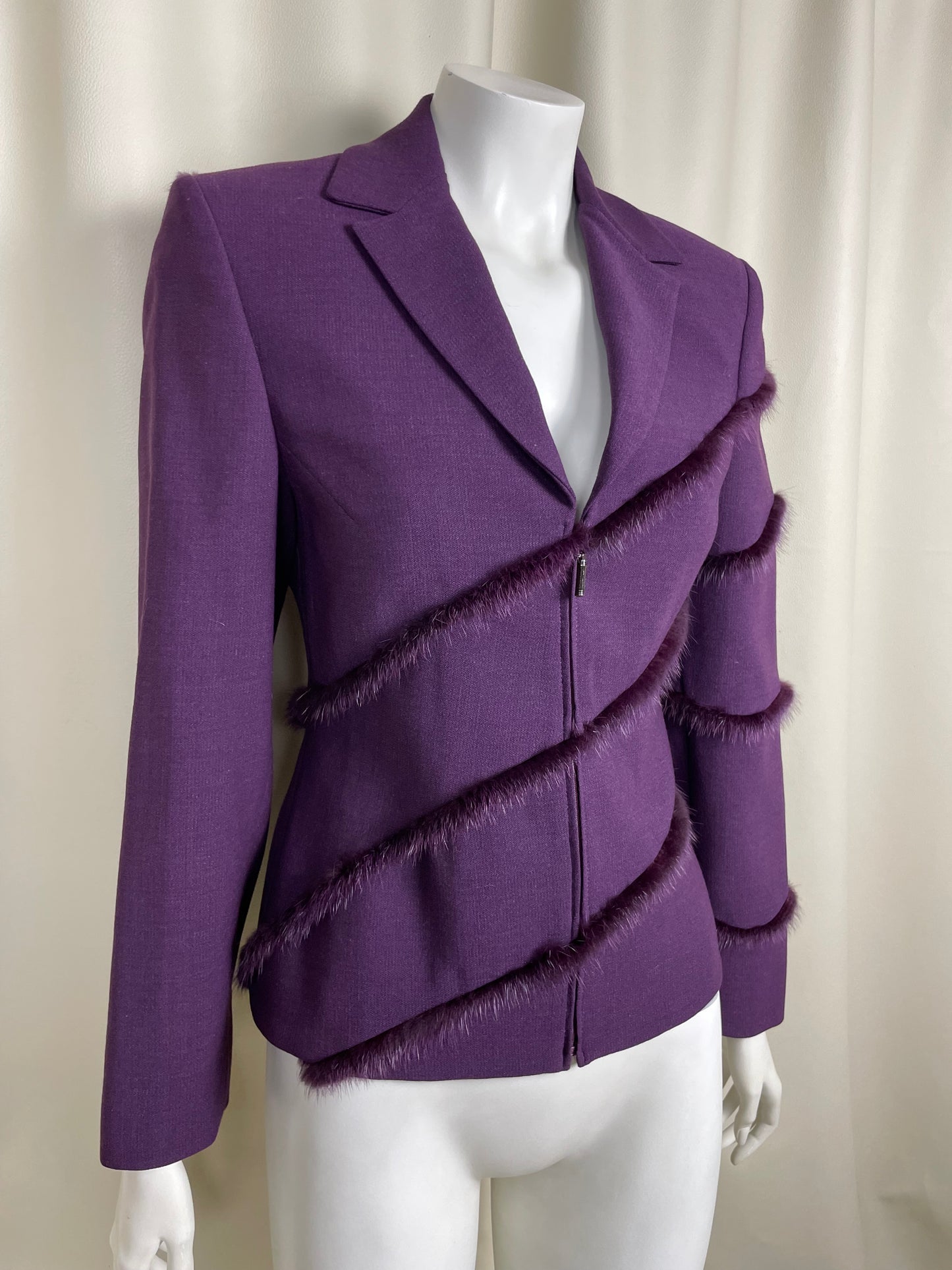 Gianni Versace Couture Fur Blazer