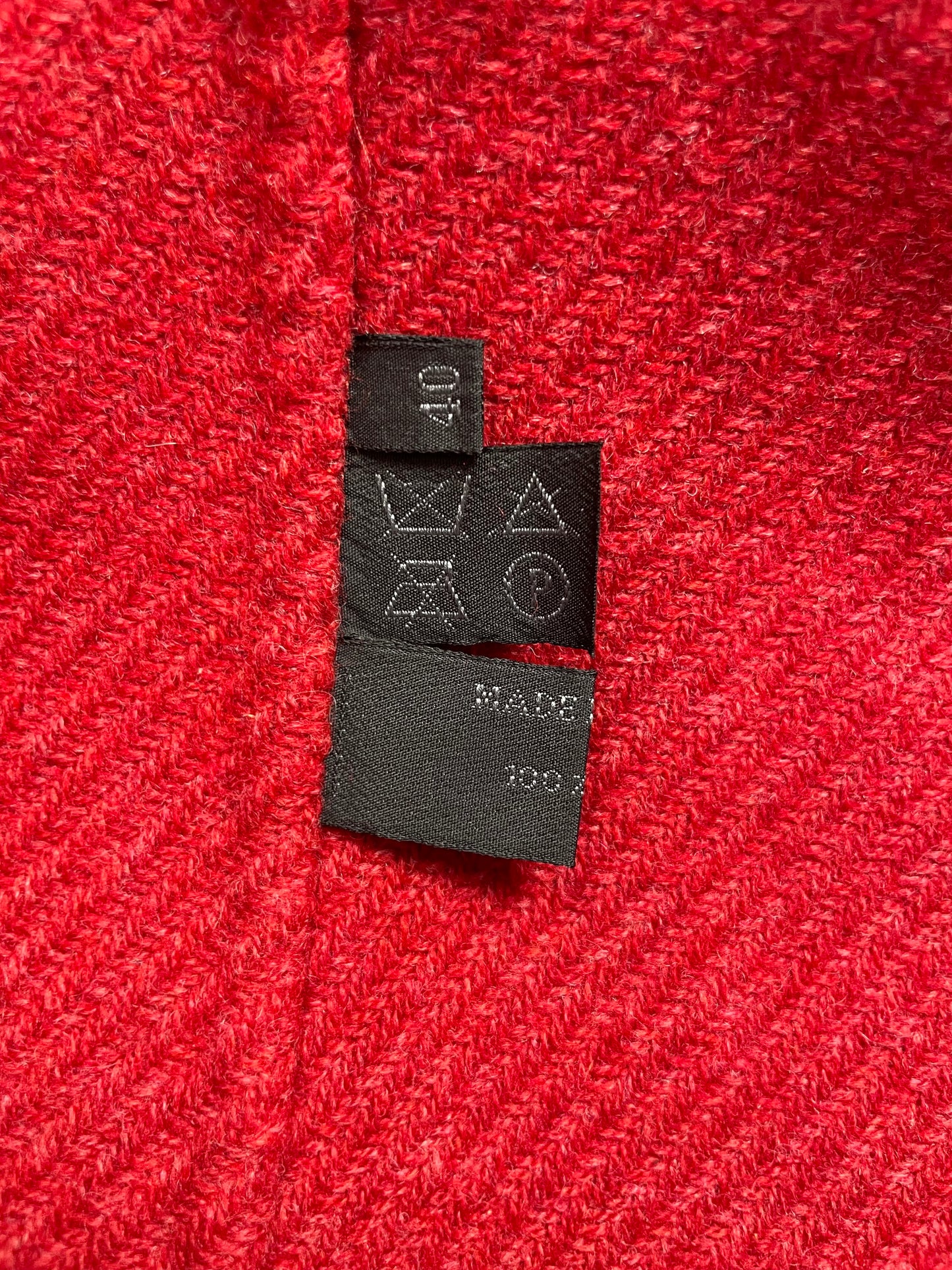 Prada F/W 1998 Chain Stitch Wool Coat
