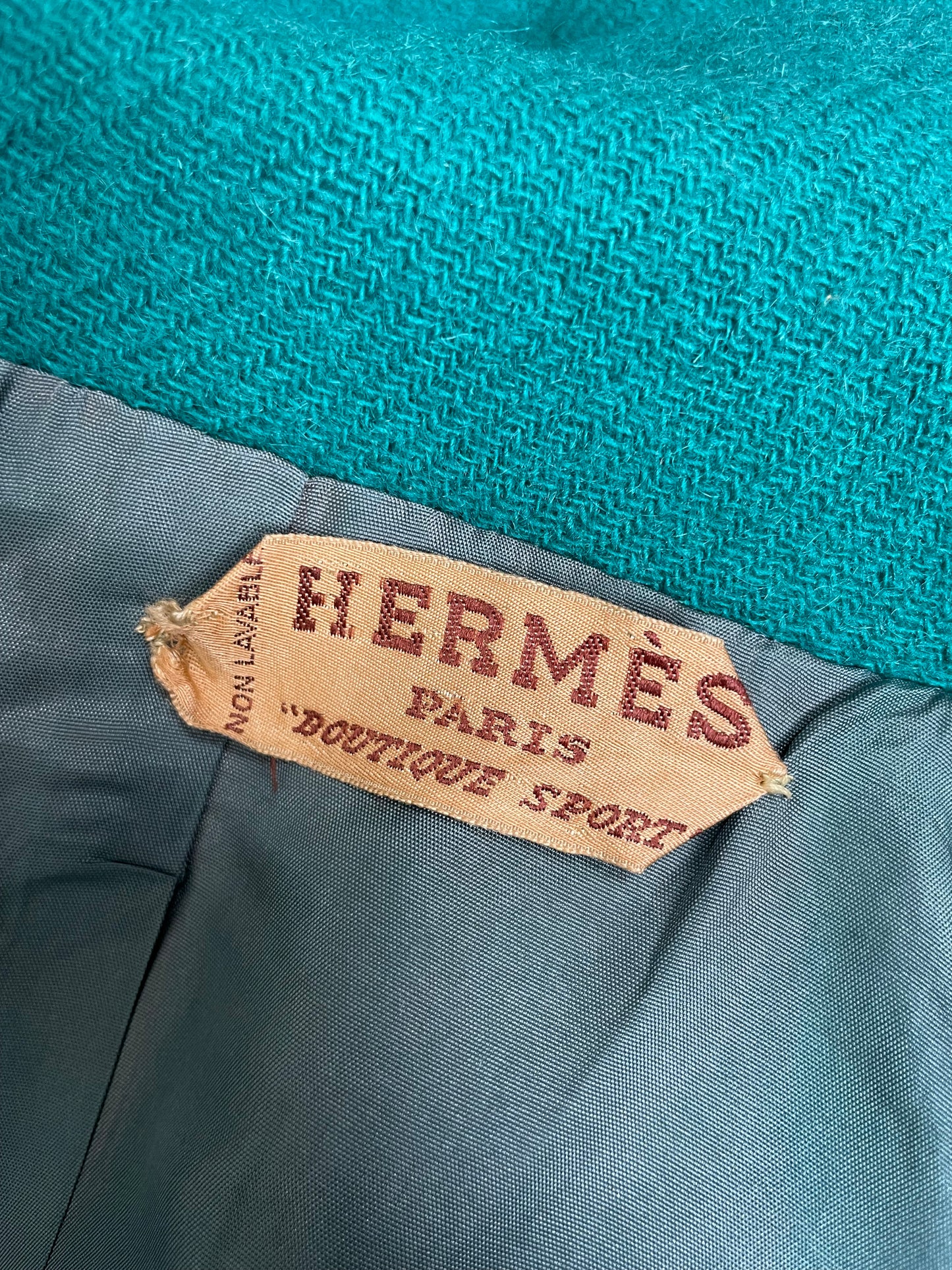 Hermès 1960’s Wool and Suede Coat