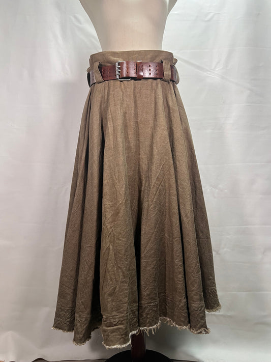 Y’S By Yohji Yamamoto Heavyweight Belted Skirt (M)