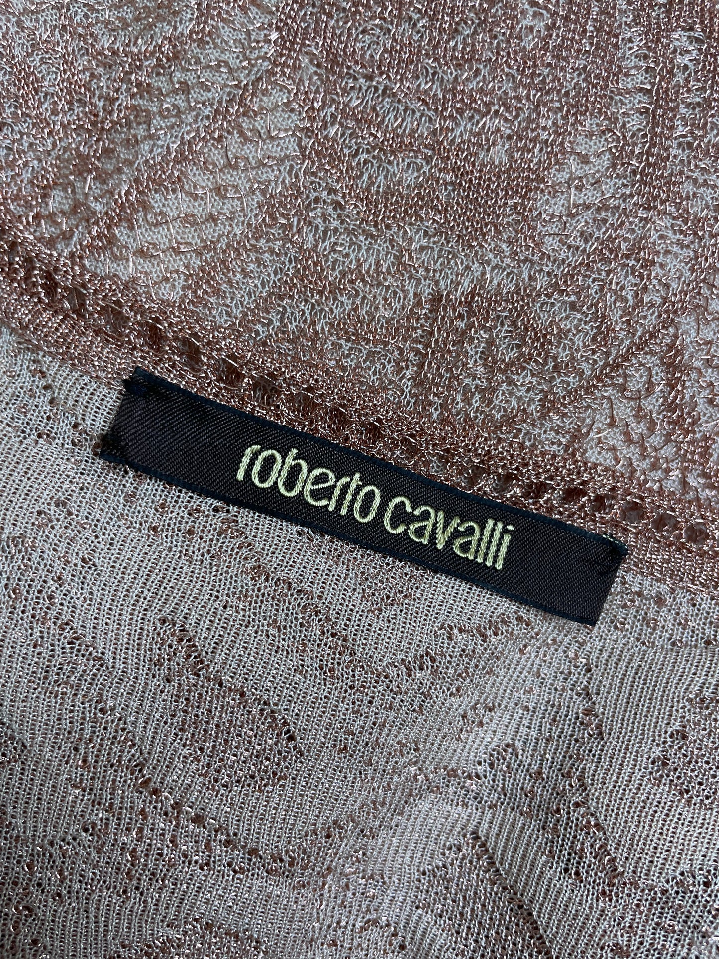 Roberto Cavalli 2000’s Pink Lace Dress (S)