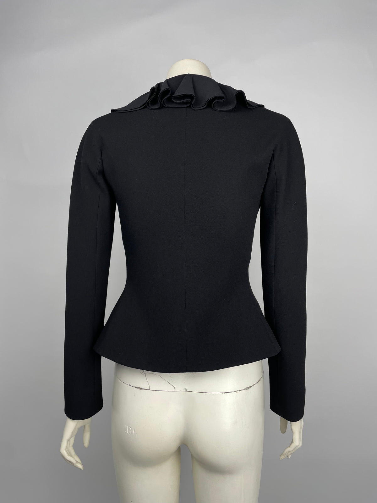 Dior by John Galliano S/S 2008 ruffle neckline bar jacket