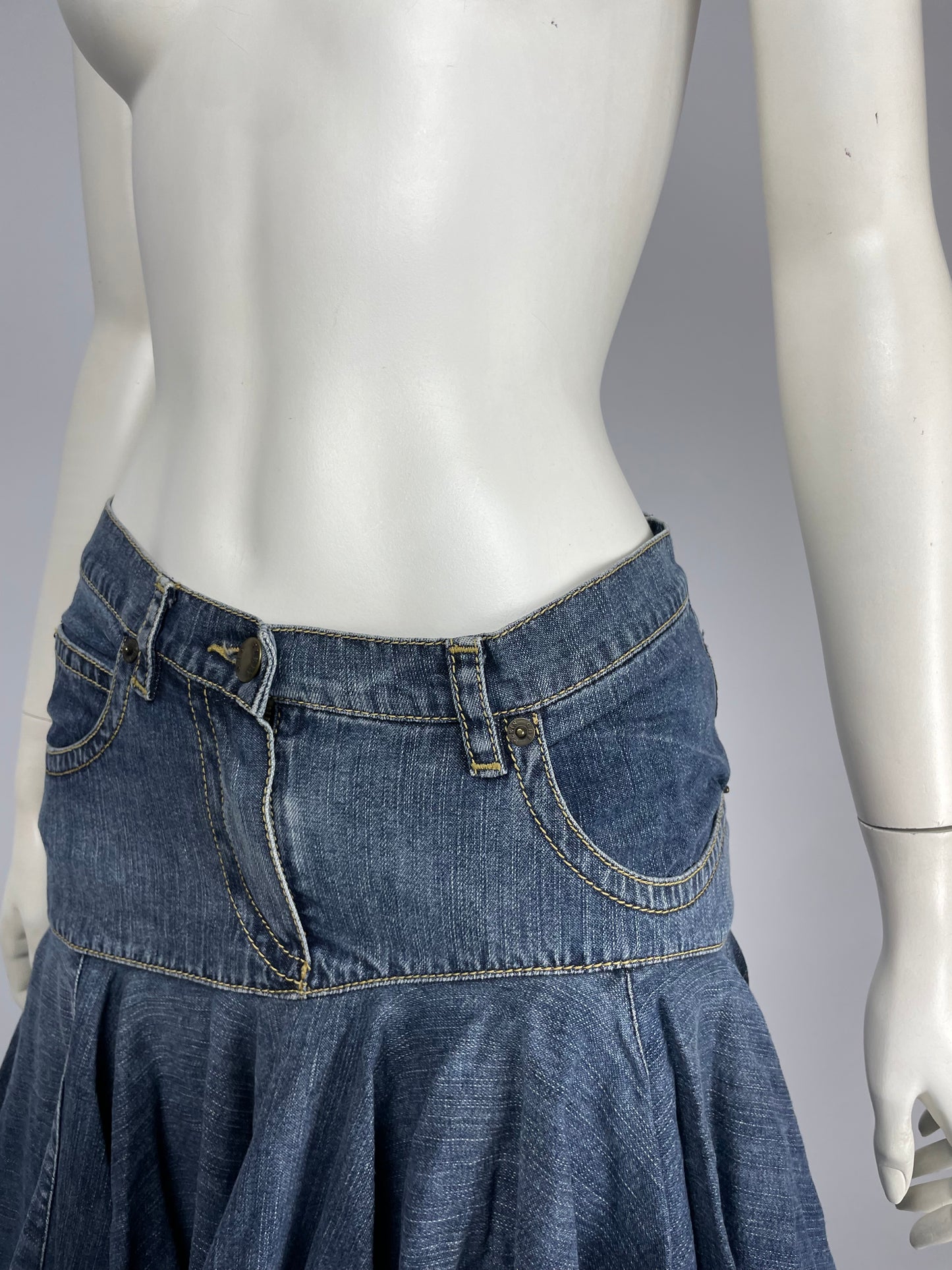 Plein Sud S/S 2003 Denim Mini Skirt